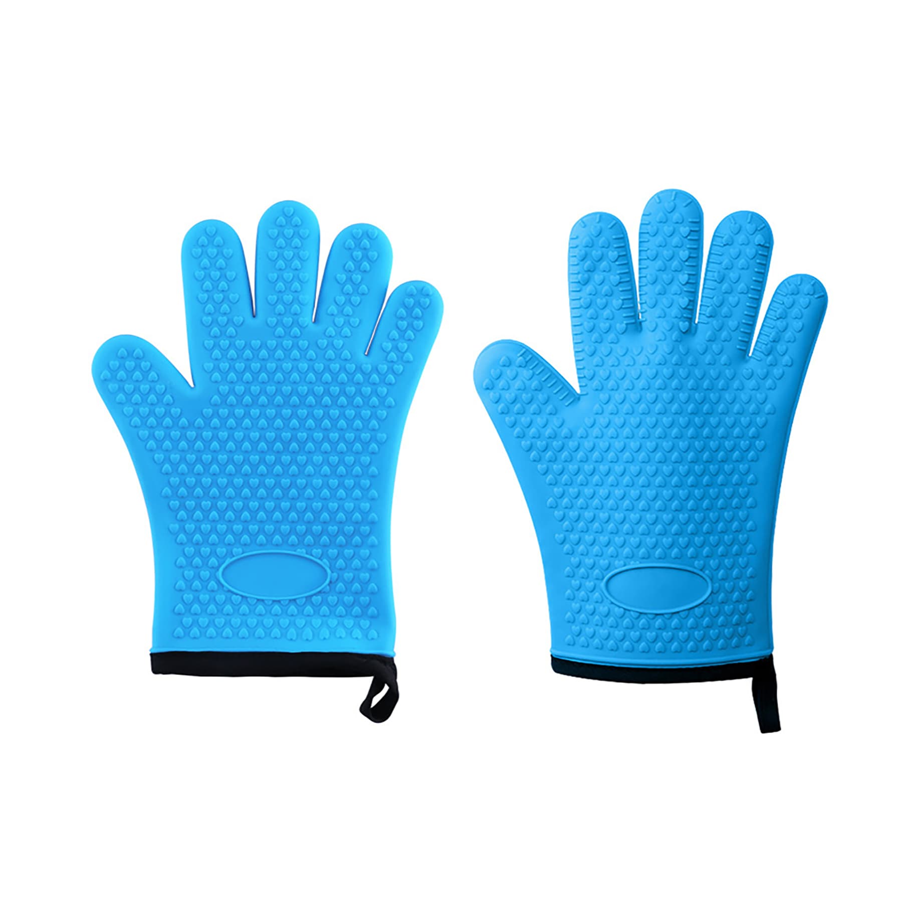 Heat Resistant Nonslip Silicone Oven Mitts Short