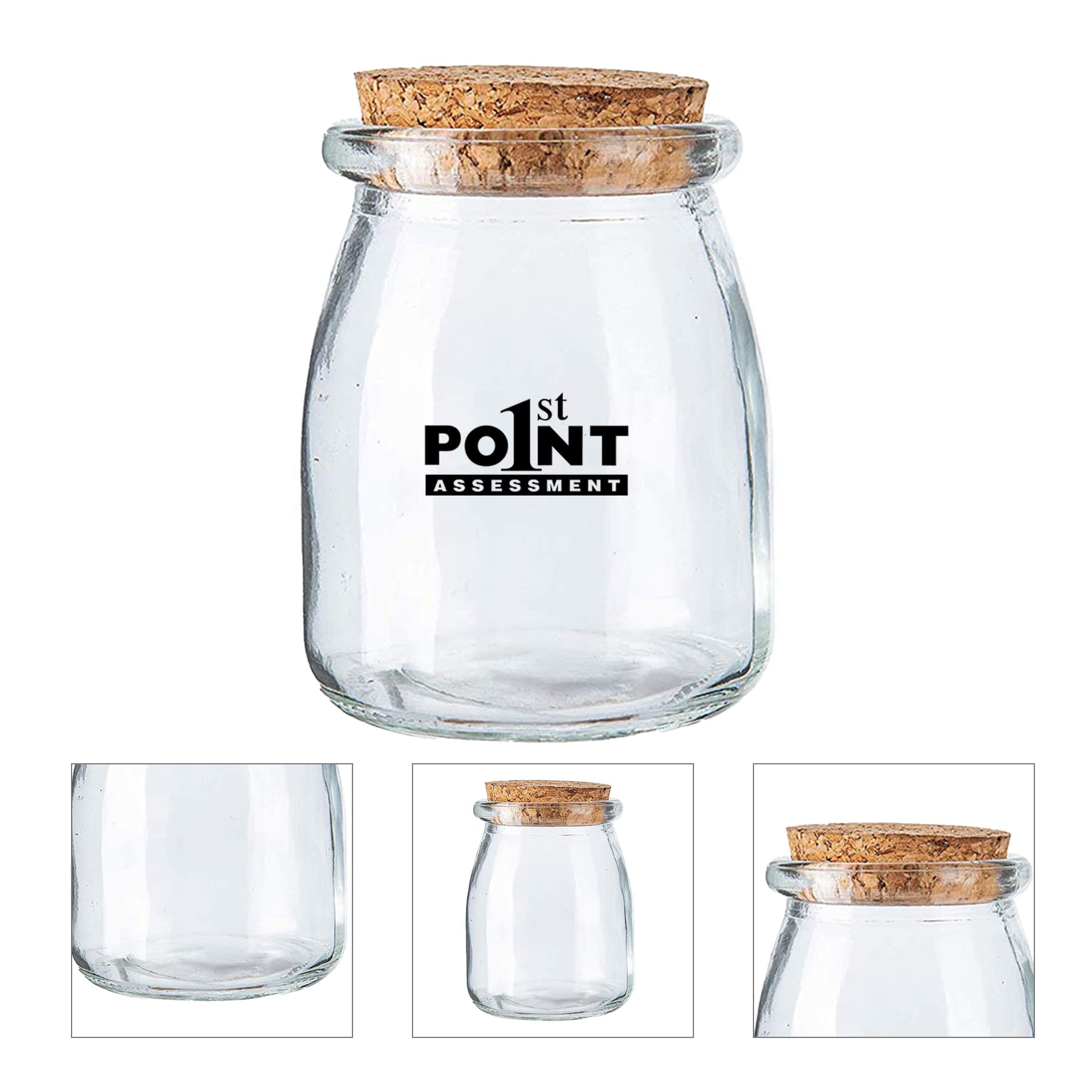 7 Oz Glass Favor Jars With Cork Lids
