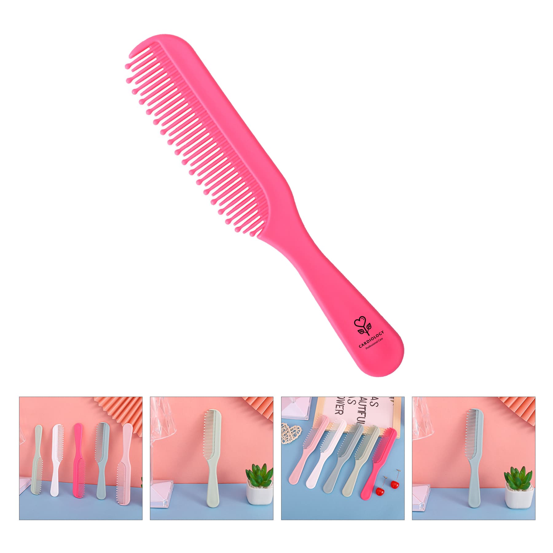Plastic Anti Static Heat Resistant Teasing Comb MOQ 2000PCS
