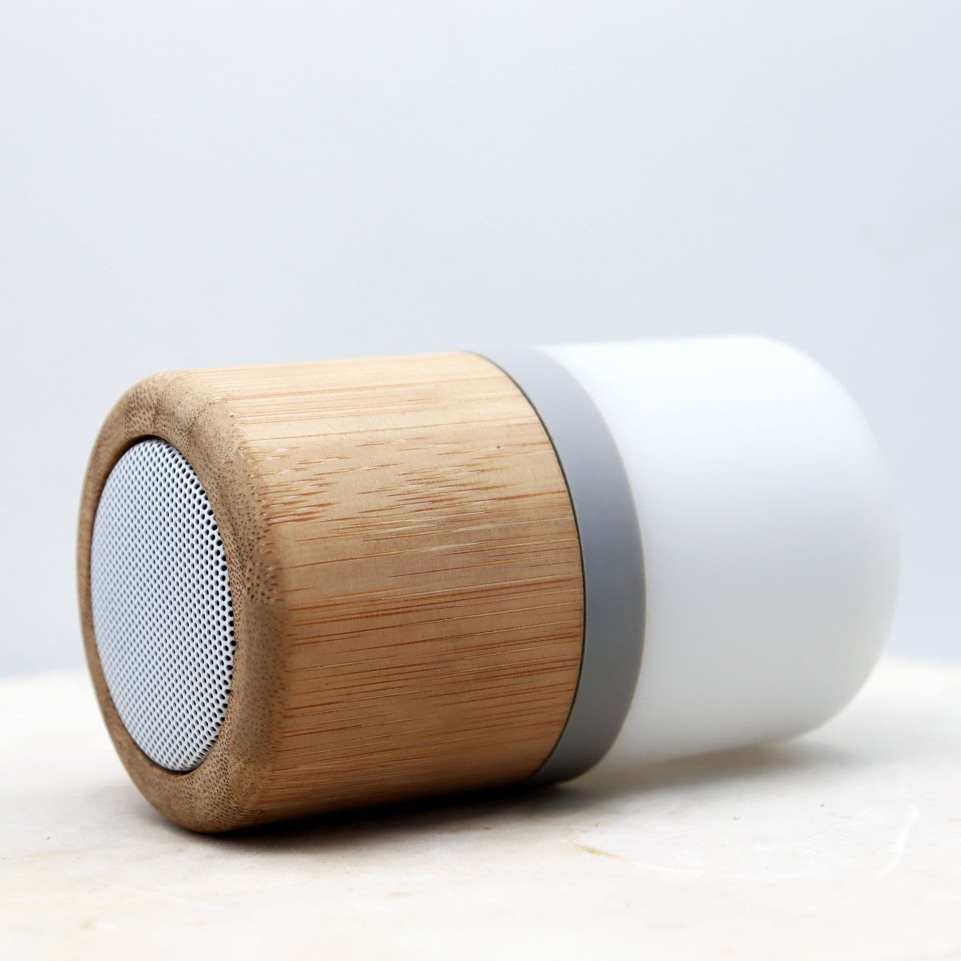 Light Up Bamboo Bluetooth Speaker