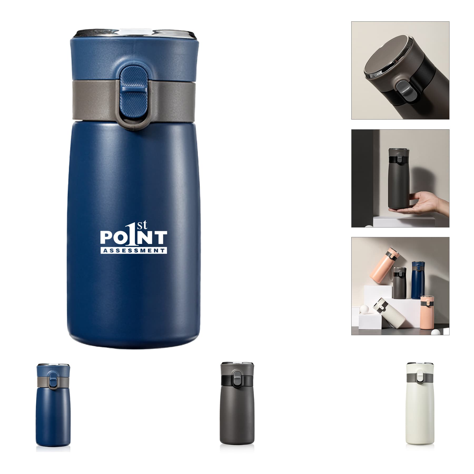 Custom 17 Oz Vacuum Insulated Stainless Steel Travel Mug
