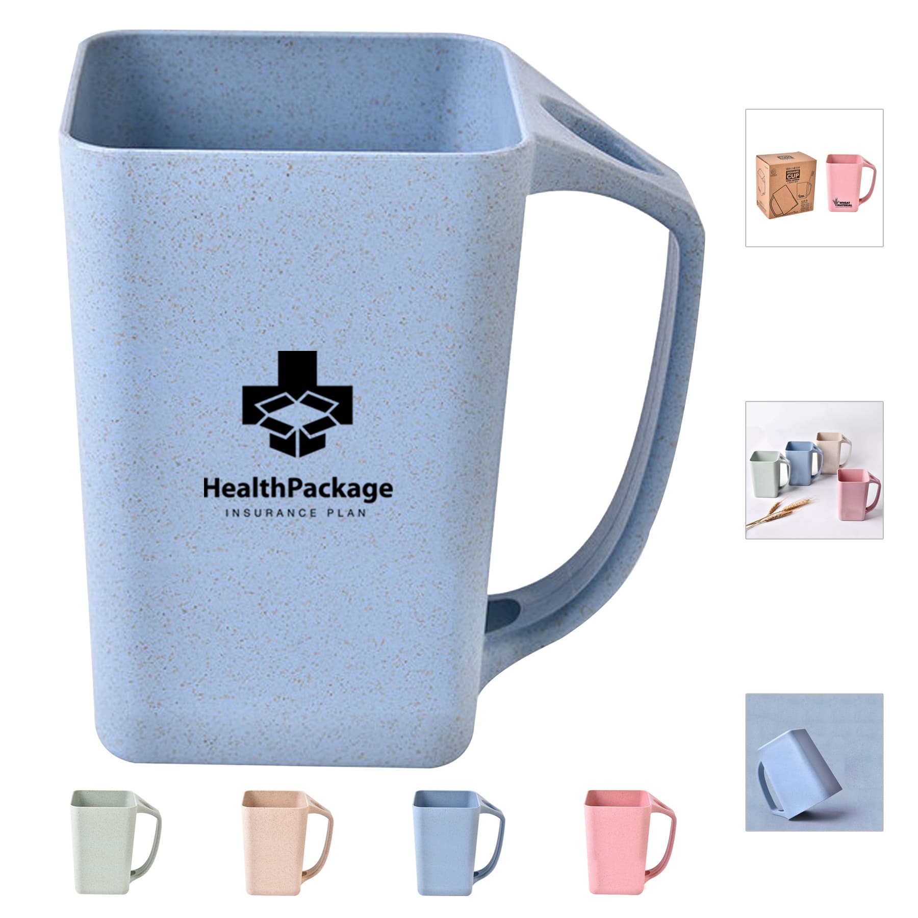 Eco-Friendly Wheat Straw Biodegradable Mugs
