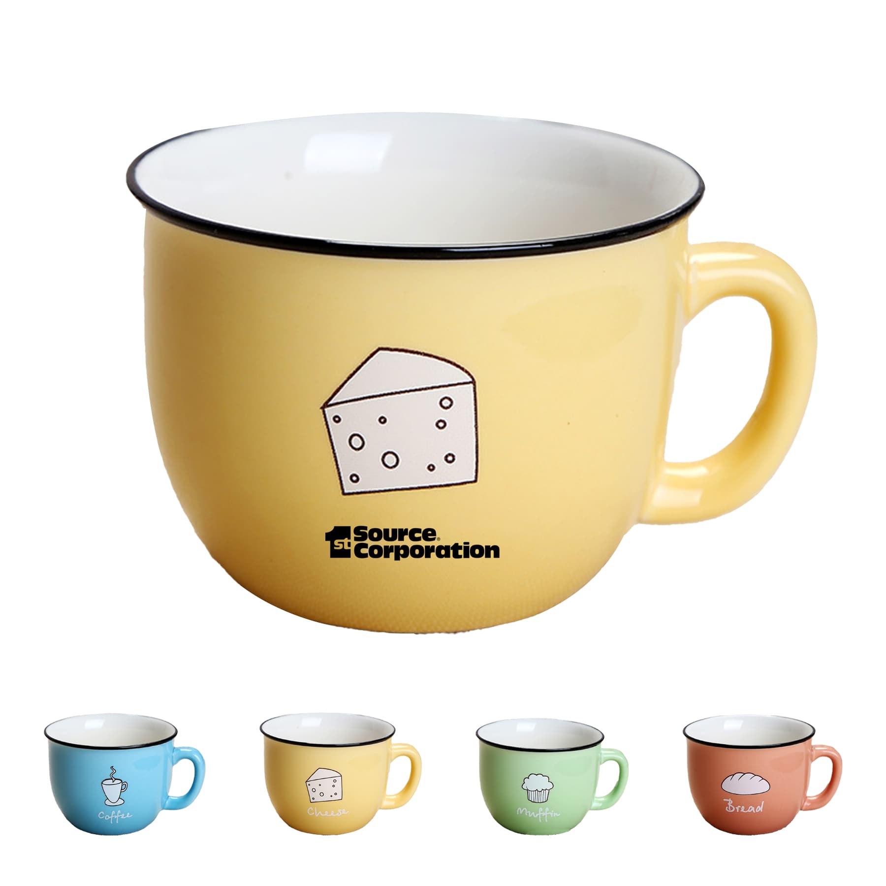 Ceramic Simple Cartoon Cute Breakfast Cup