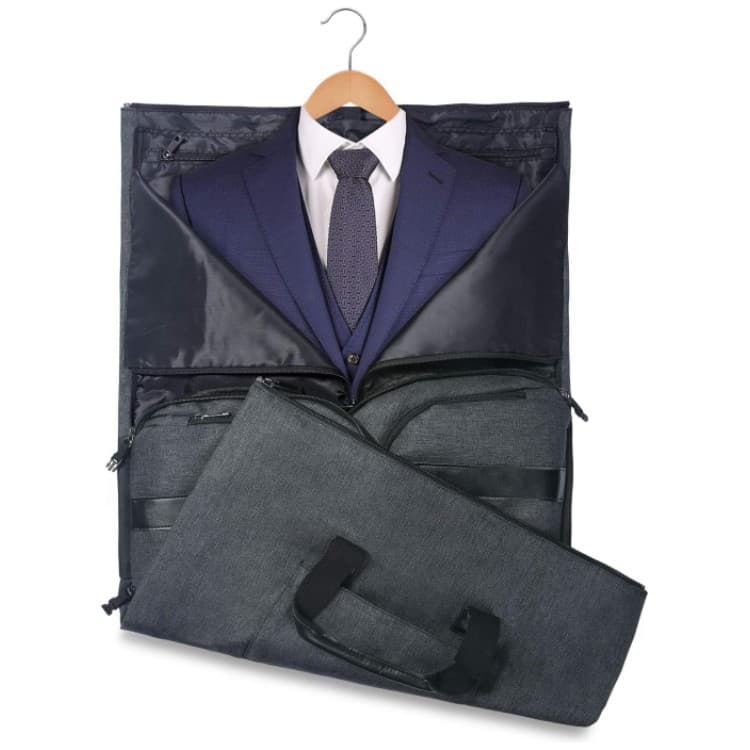 Oxford waterproof Garment Travel Duffel Bag with Shoe Pouch