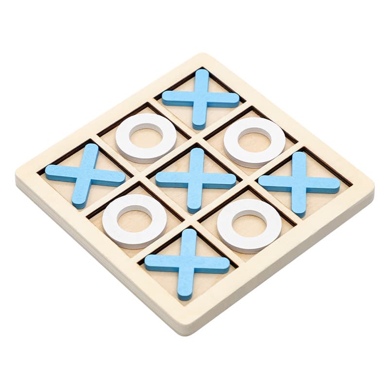 Nine-square wooden chessboard