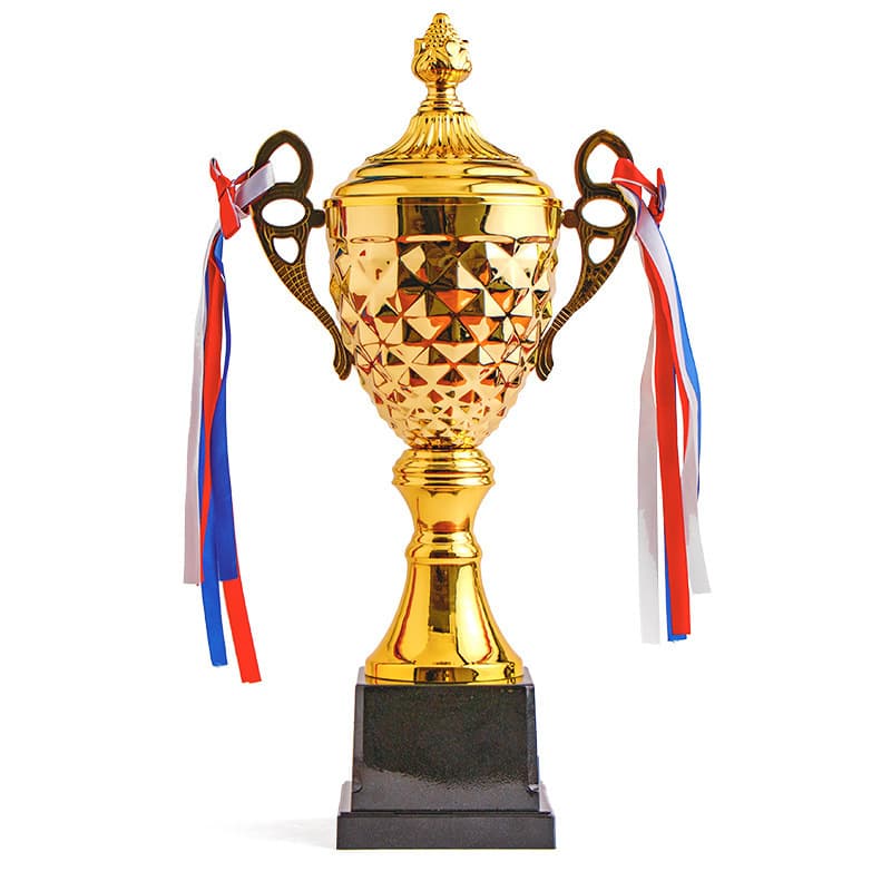 Gold Silver and Bronze Trophies