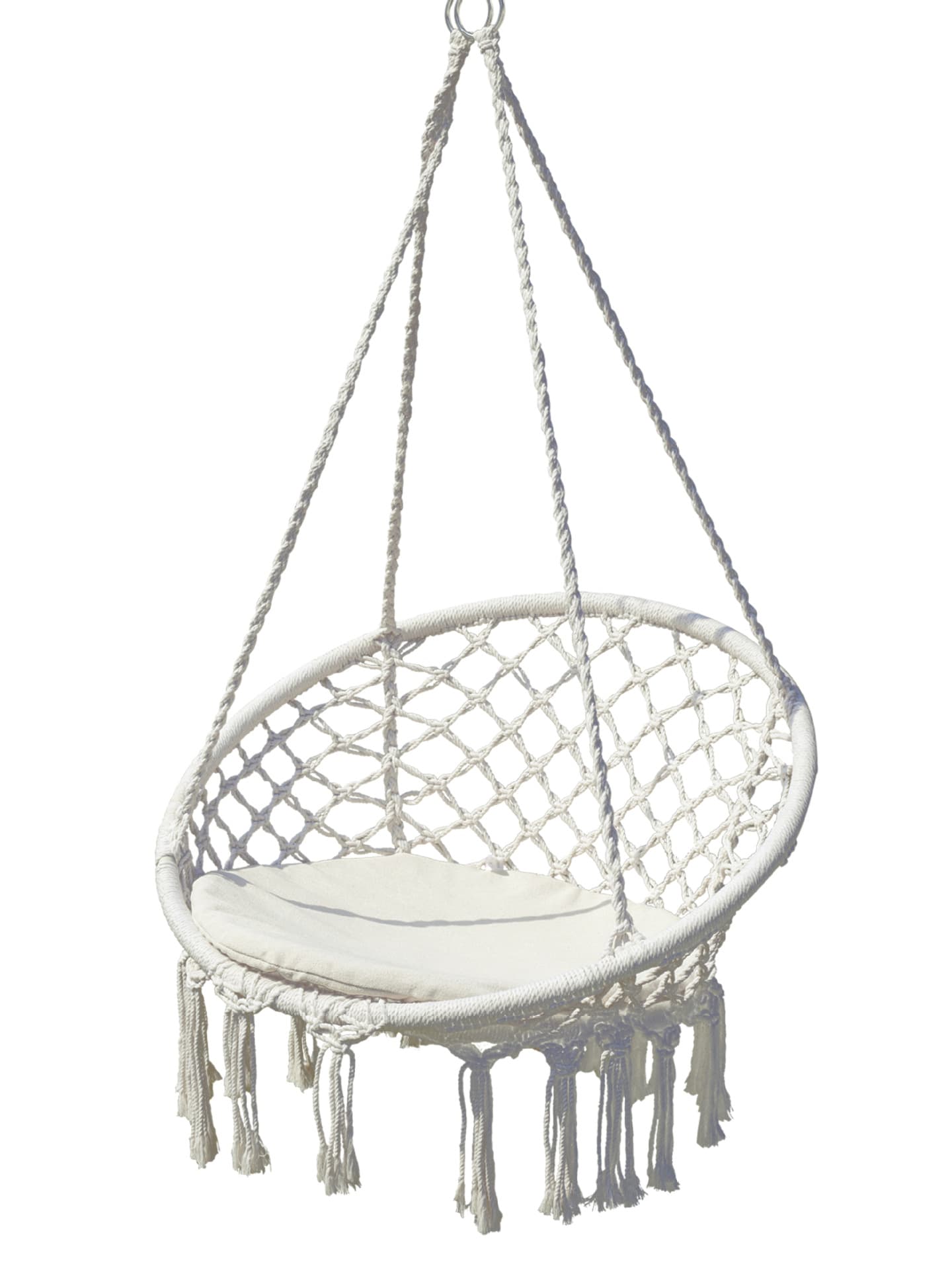 Hand-Knitted Tassel Swing, Hanging Basket, Hanging Chair