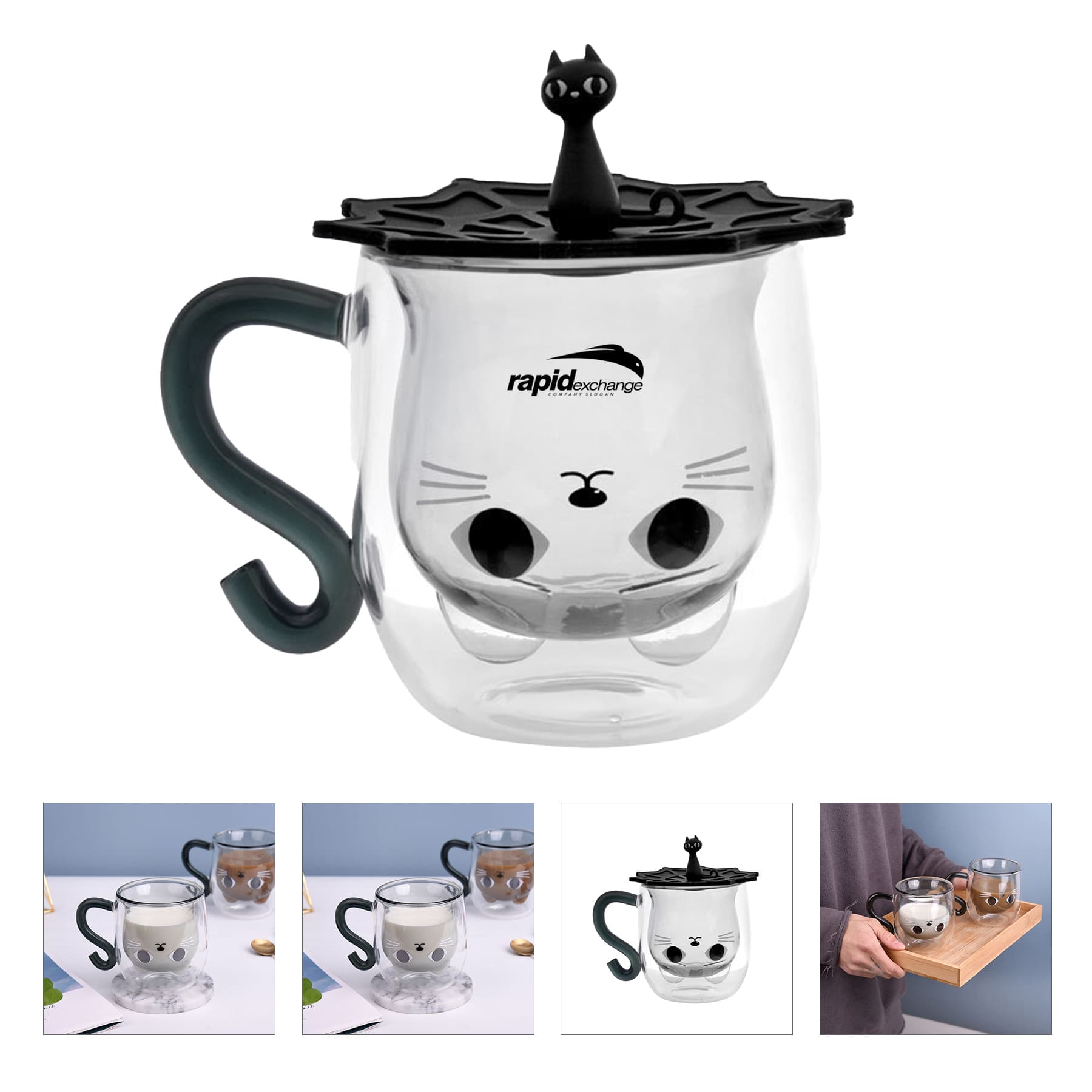 Cute Cat Mug with Handle