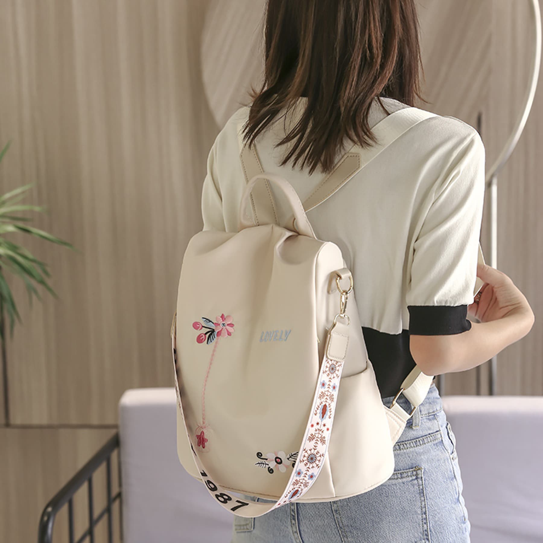 Waterproof Oxford Women Backpack