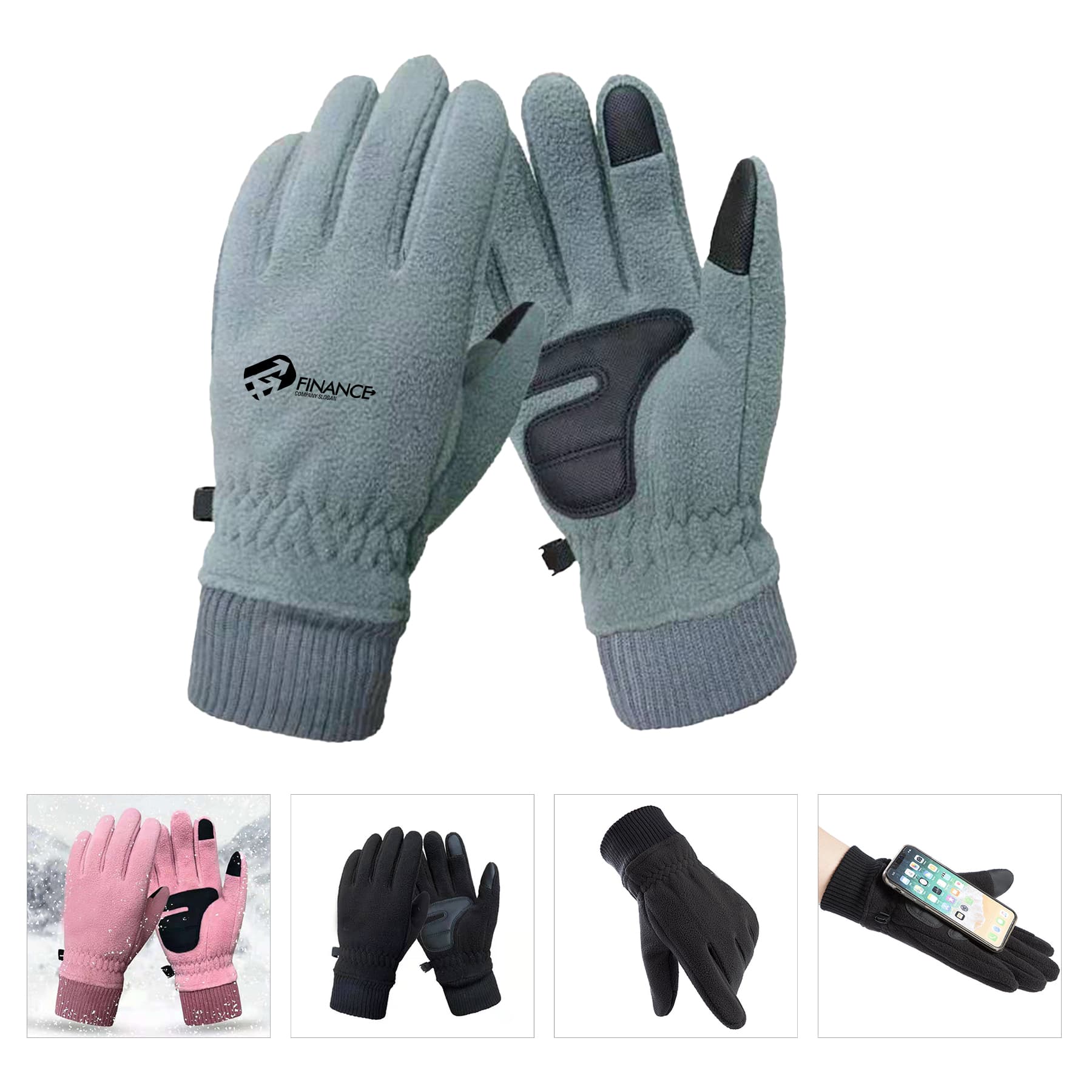 Windproof Touchscreen Fleece Winter Gloves