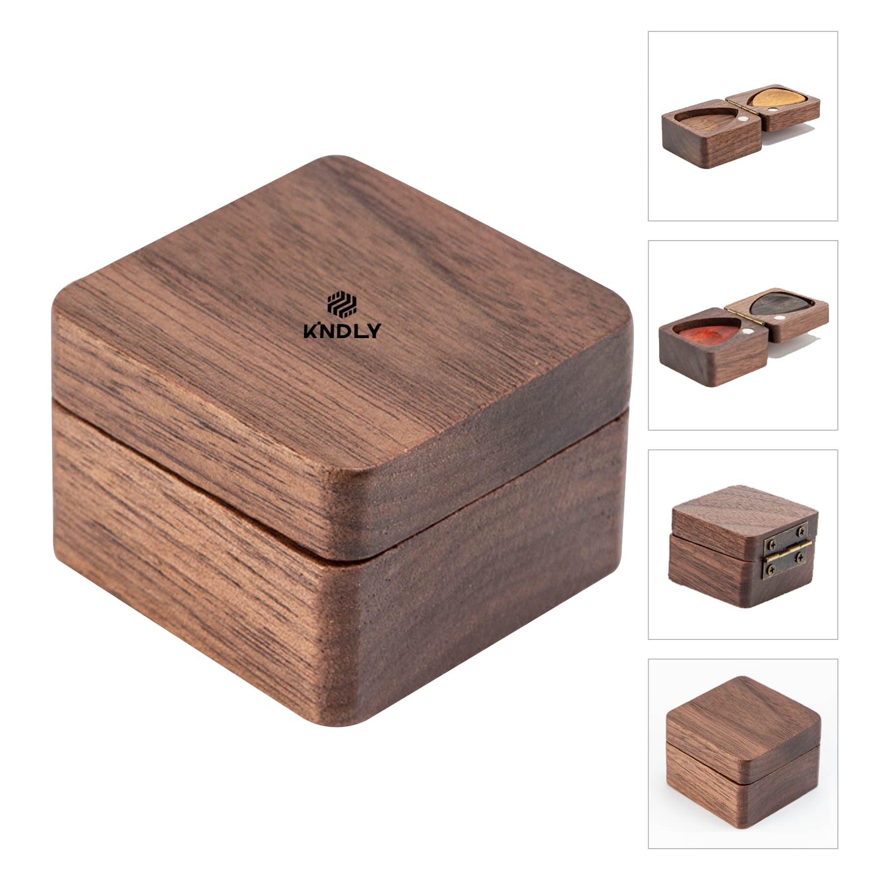 Guitar Pick Wooden Case