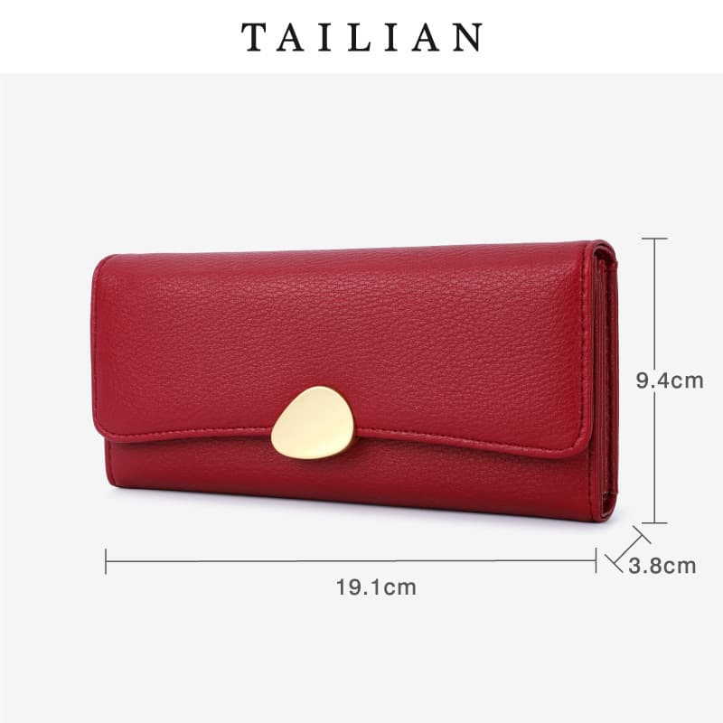 Women’S Leather Large Capacity Purse Card Bag