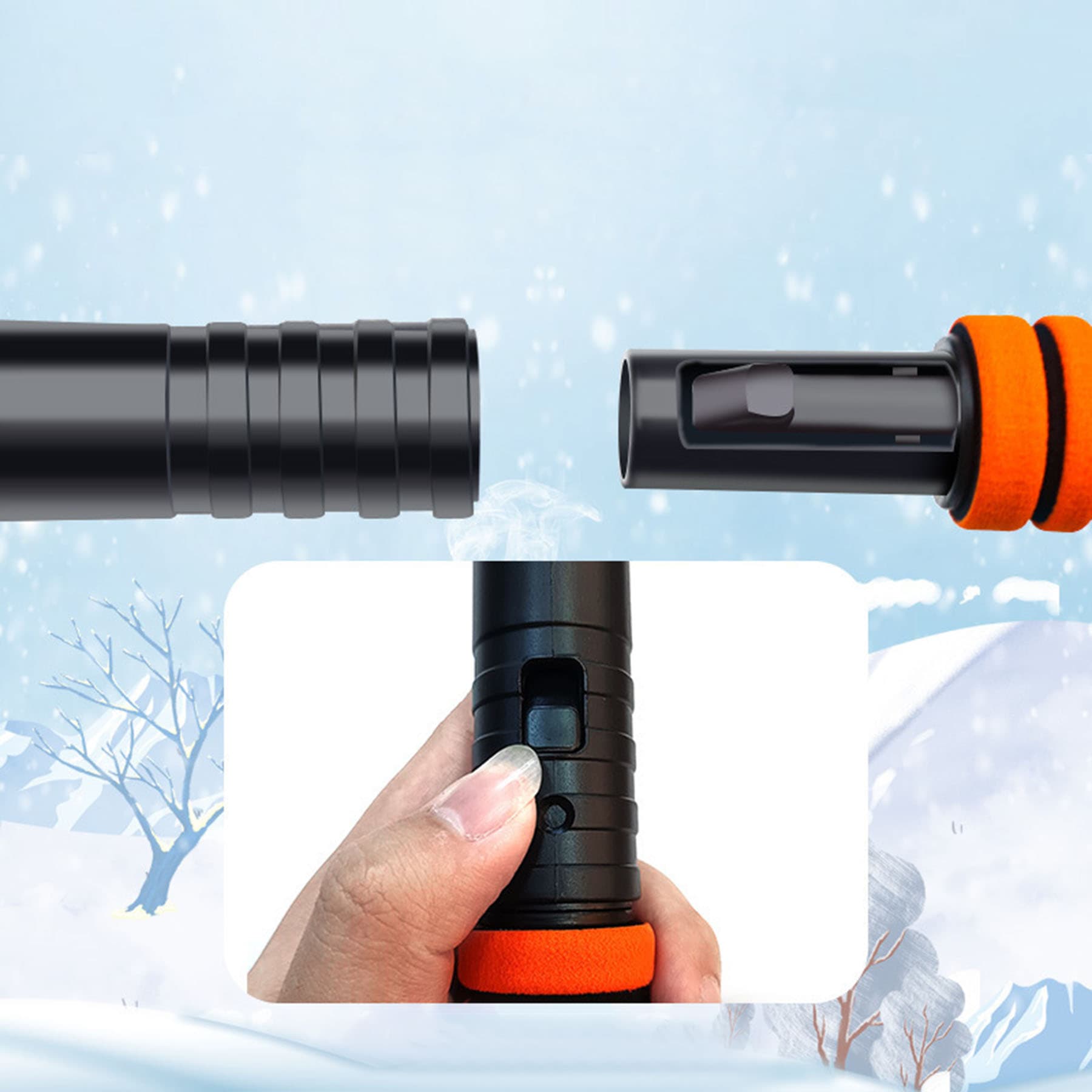 2-in-1 Car Snow Shovel and Brush