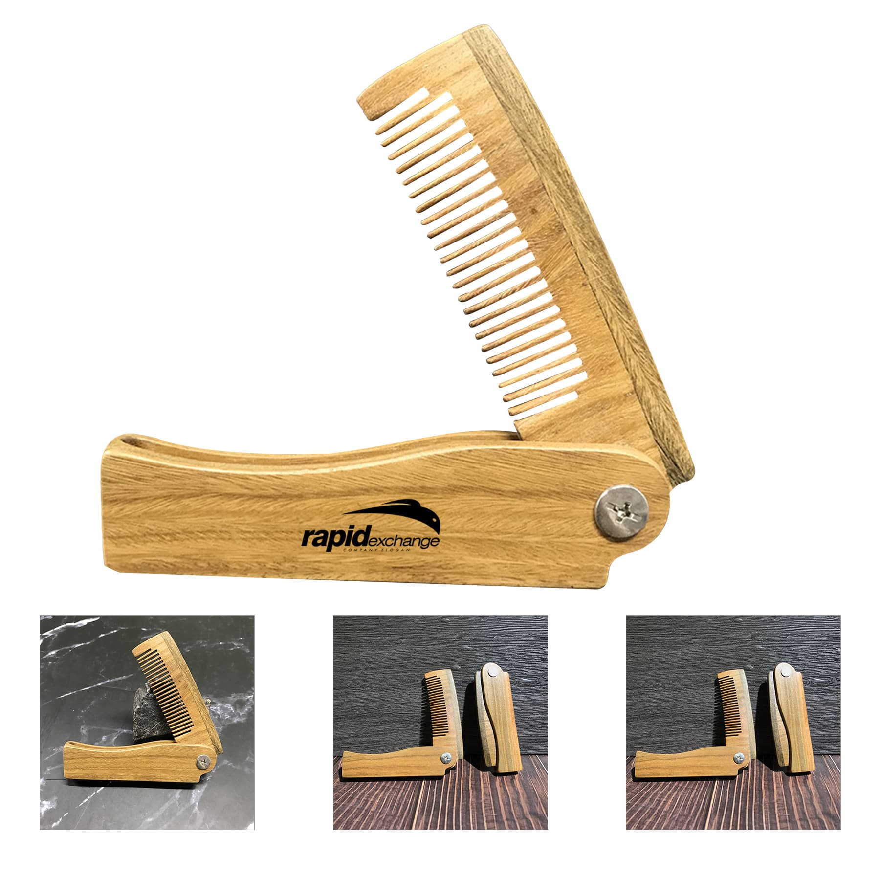 Folding Wooden Comb