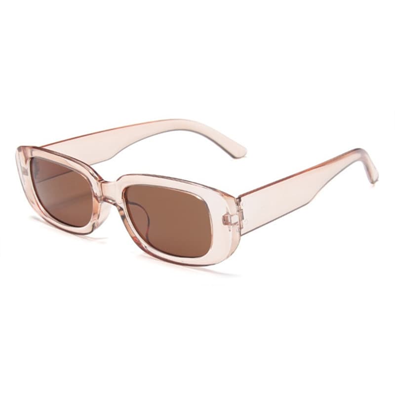 Vintage Square Eyewear Retro Trendy Wide Frame Sunglasses