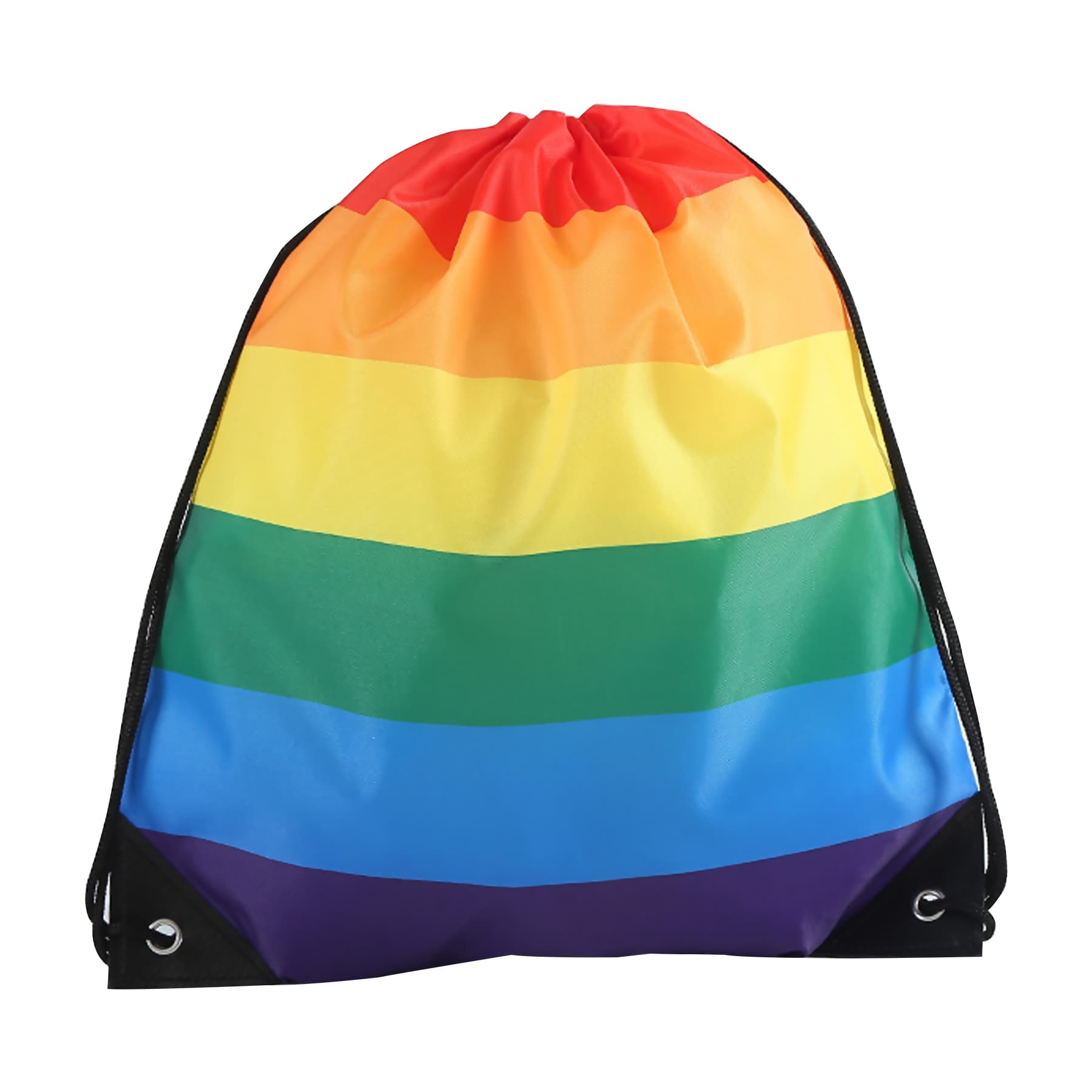 Rainbow drawstring bag