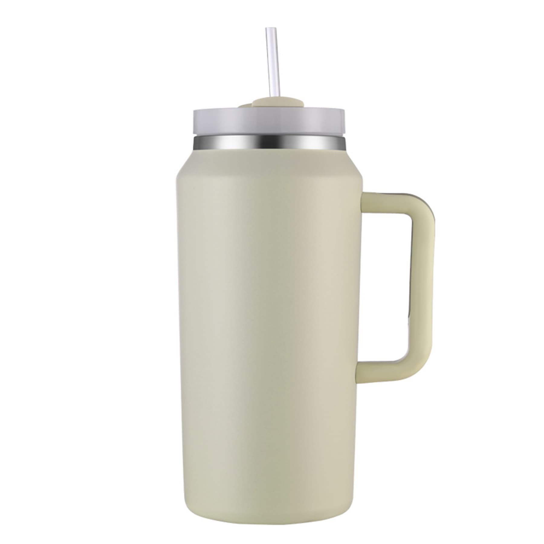 64oz Handle Cup 304 Stainless Steel Large Capacity Insulated Cup Outdoor Camping Portable Handle Ice Cup
