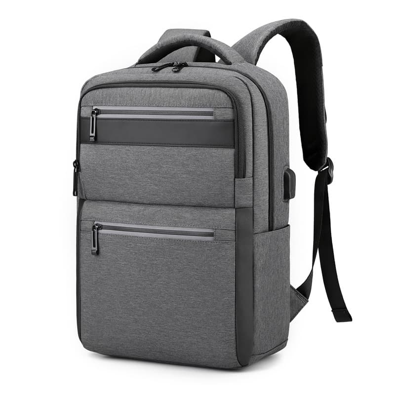 Water Resistant Travel Laptop Backpack With USB Charge Port