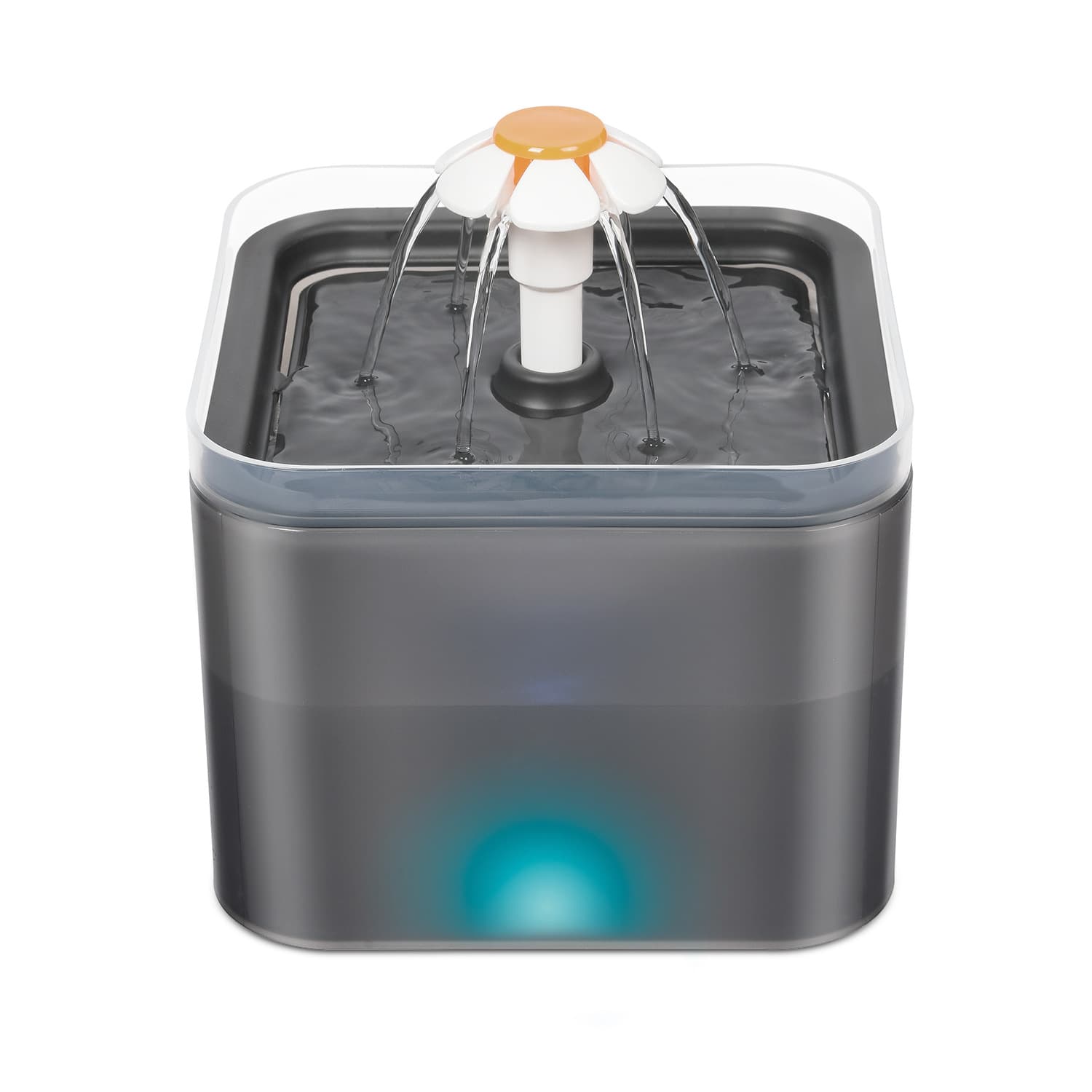 2.4L Automatic Led Light Pet Water Fountain With 4 Flow