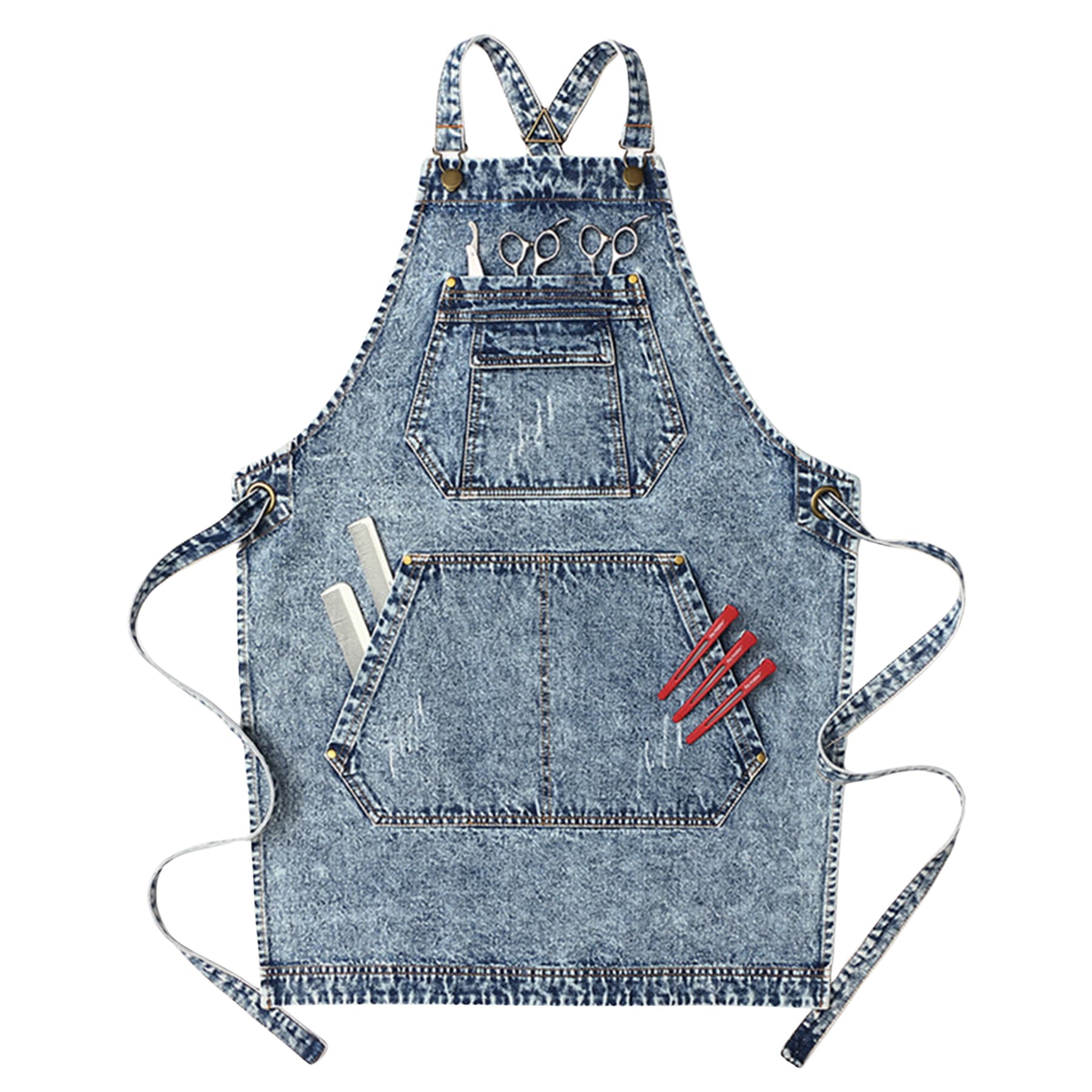 High-quality Denim Apron with Pockets