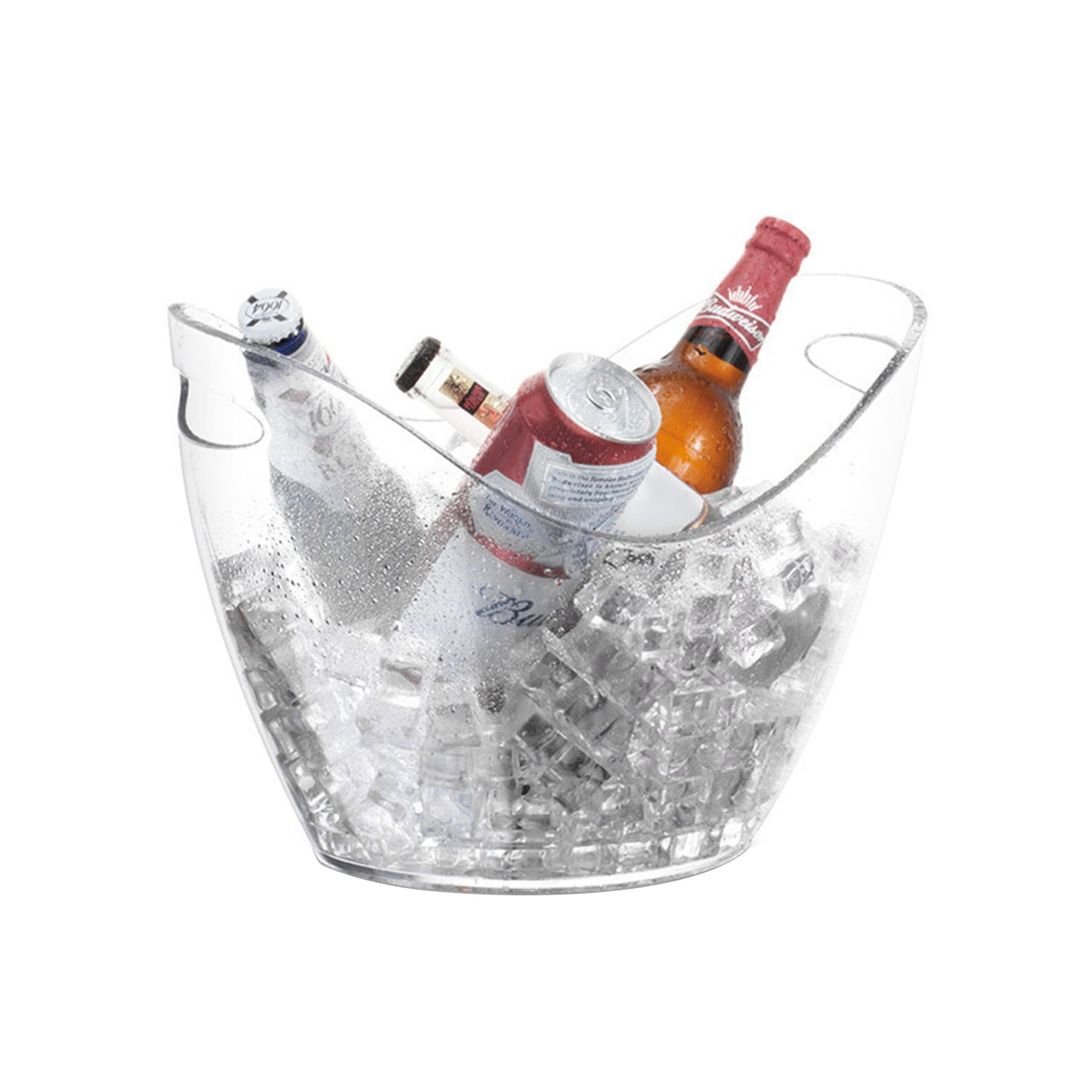 4L Clear Plastic Ice Bucket (1 Gal)