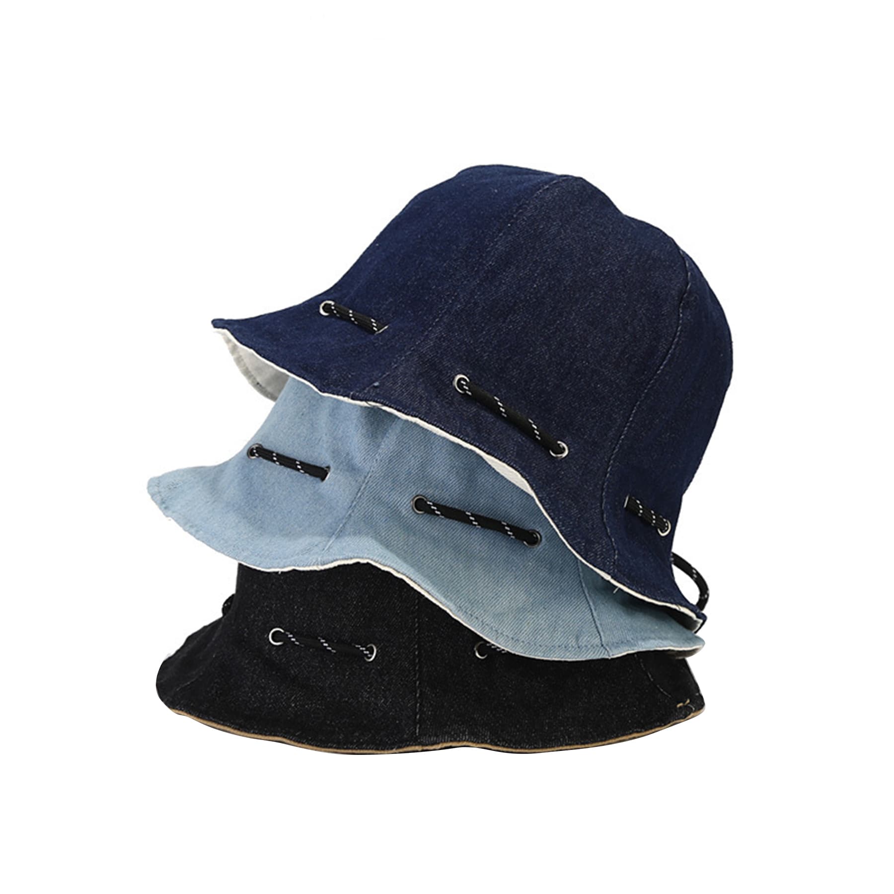 Foldable Jean Fabric Bucket Hat