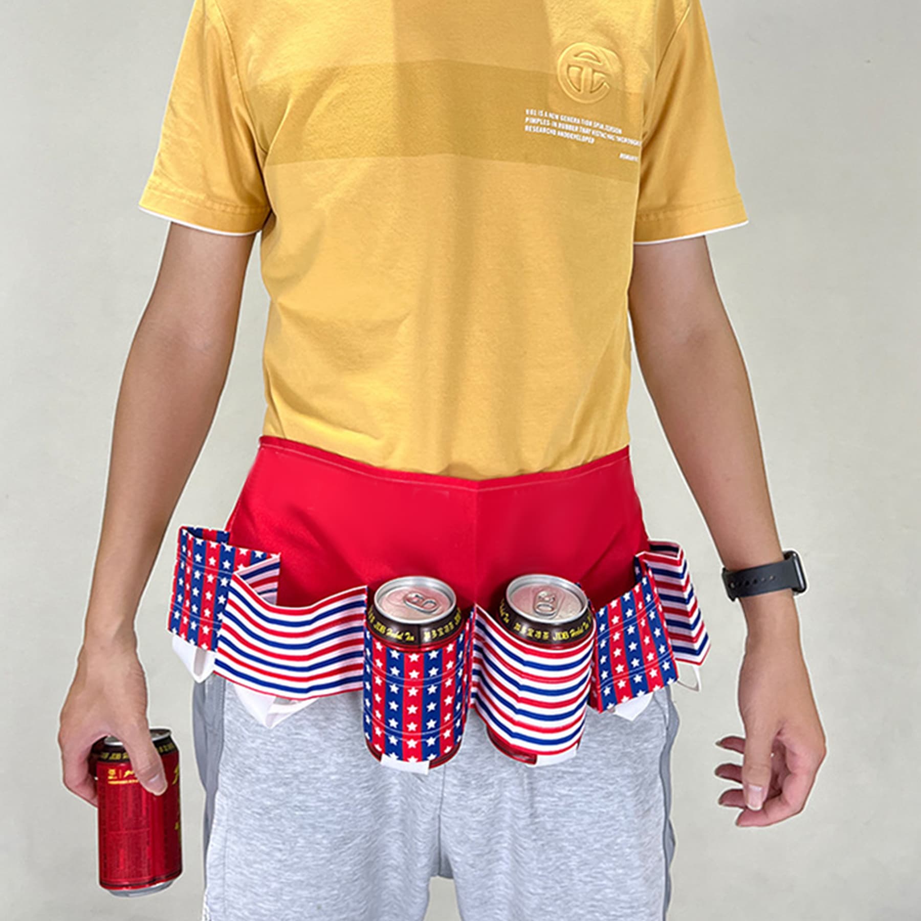 6-Pack Beer Can Holster Belt