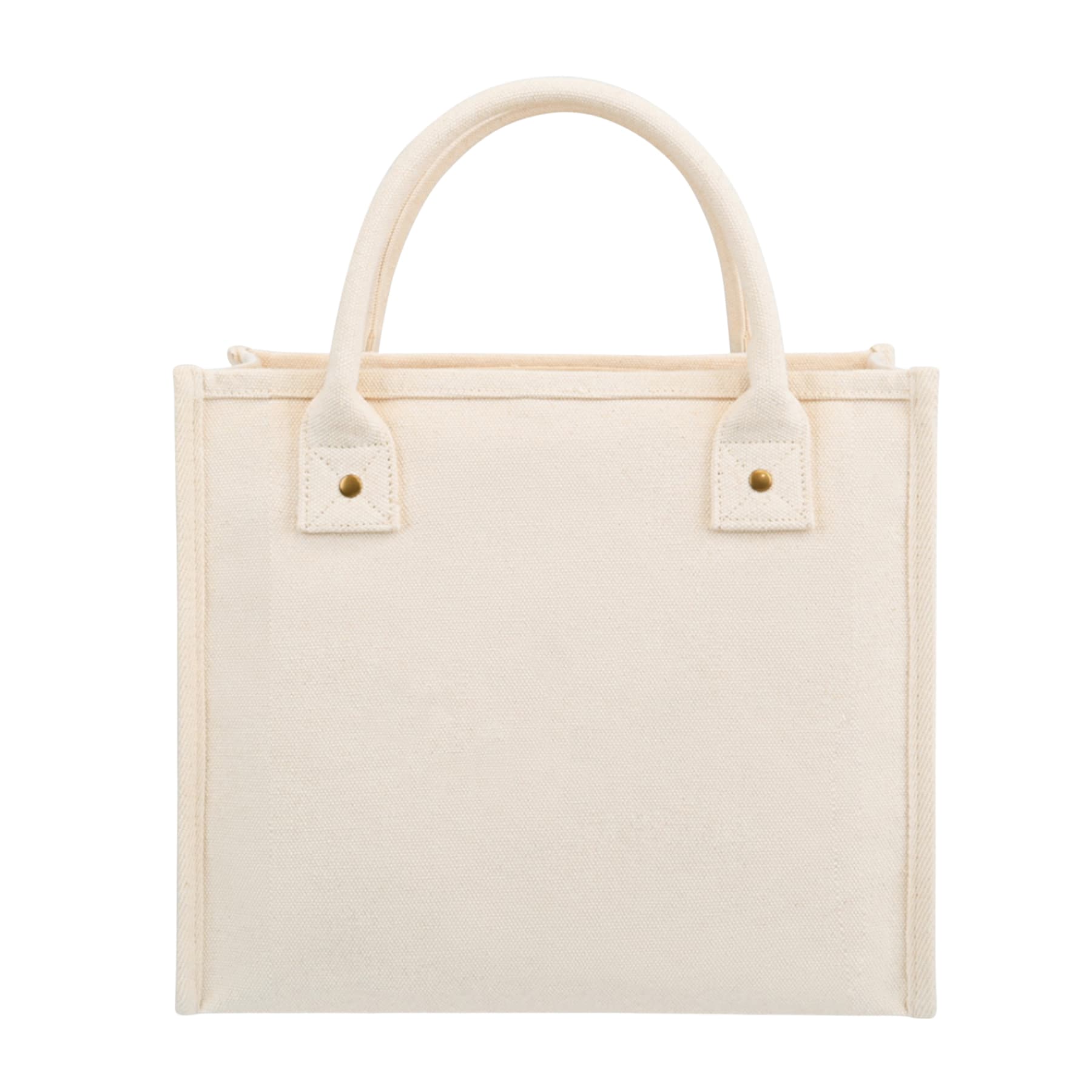 16oz Cotton Canvas Tote with Small Zipper Pocket