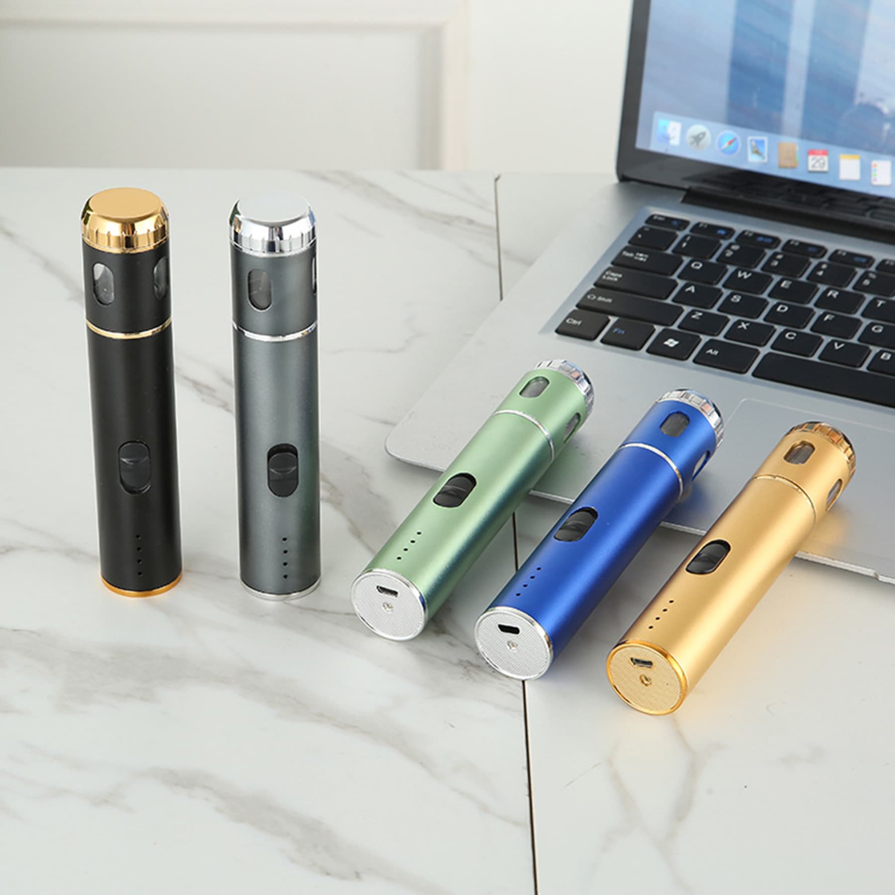 Rechargeable Electric Herb Grinder With Dispenser Window