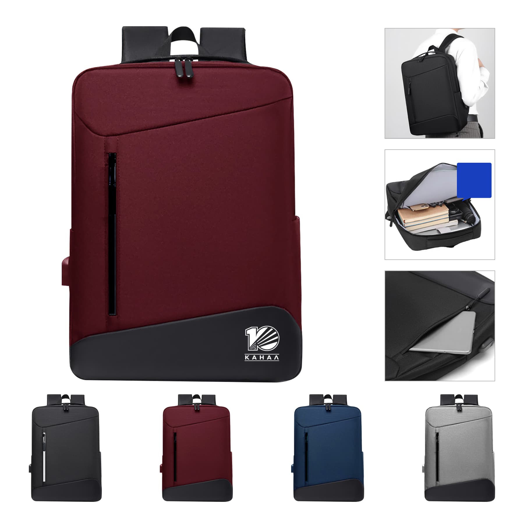 17 inch Waterproof Travel Business Laptop Backpack