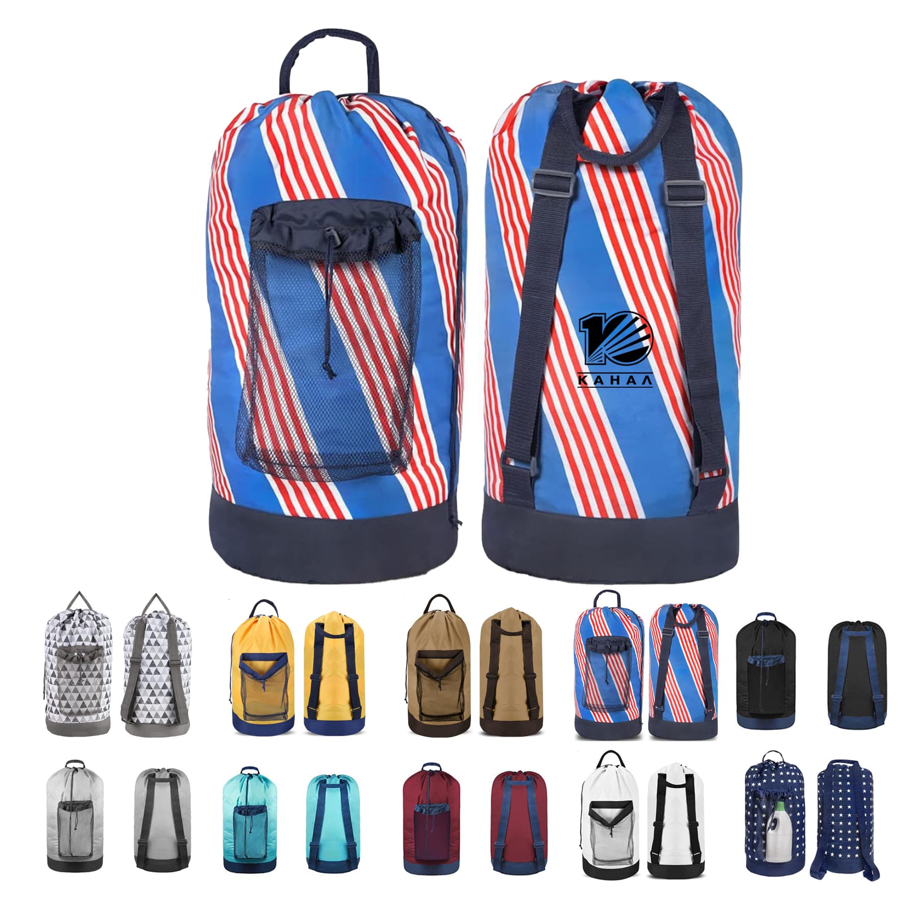Backpack Laundry Bag With Adjustable Shoulder Straps