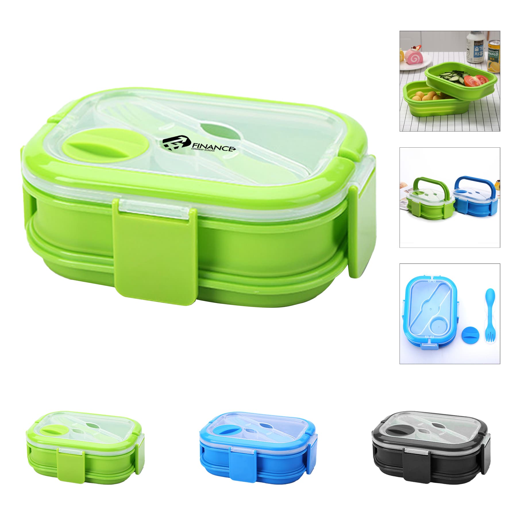 Silicone Portable Lunch Box