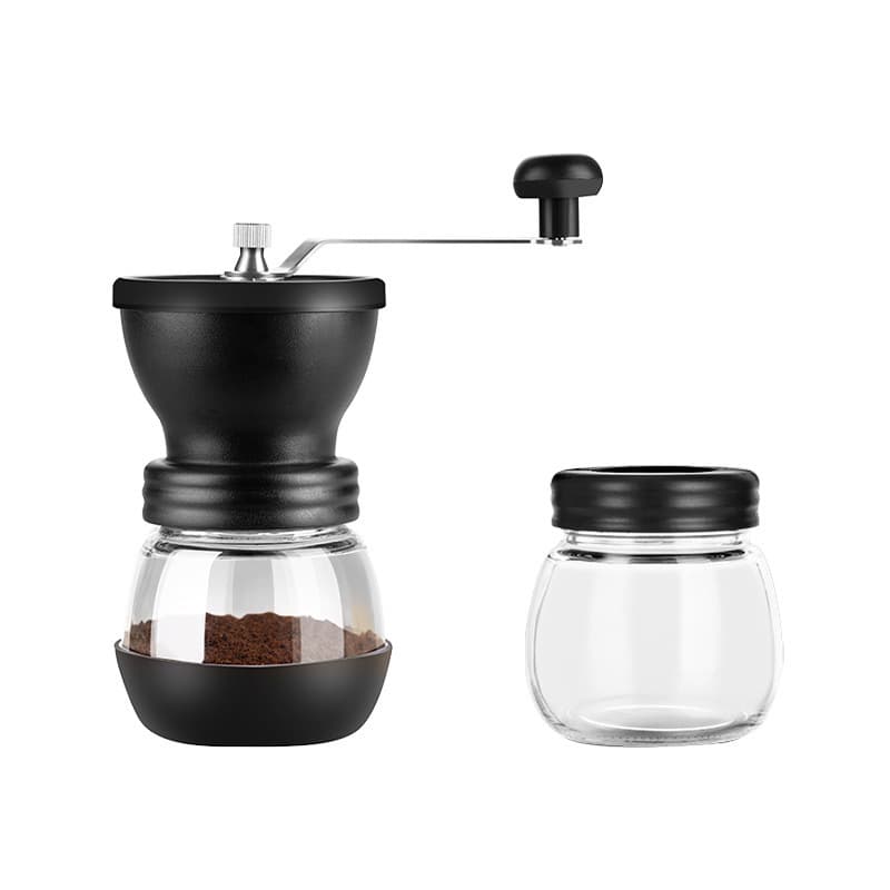 Manual Coffee Grinder Mill with Glass Jar
