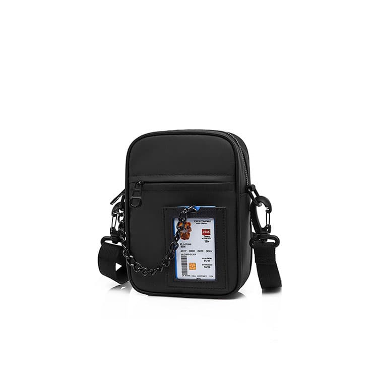 Oxford Crossbody Bag With Chain