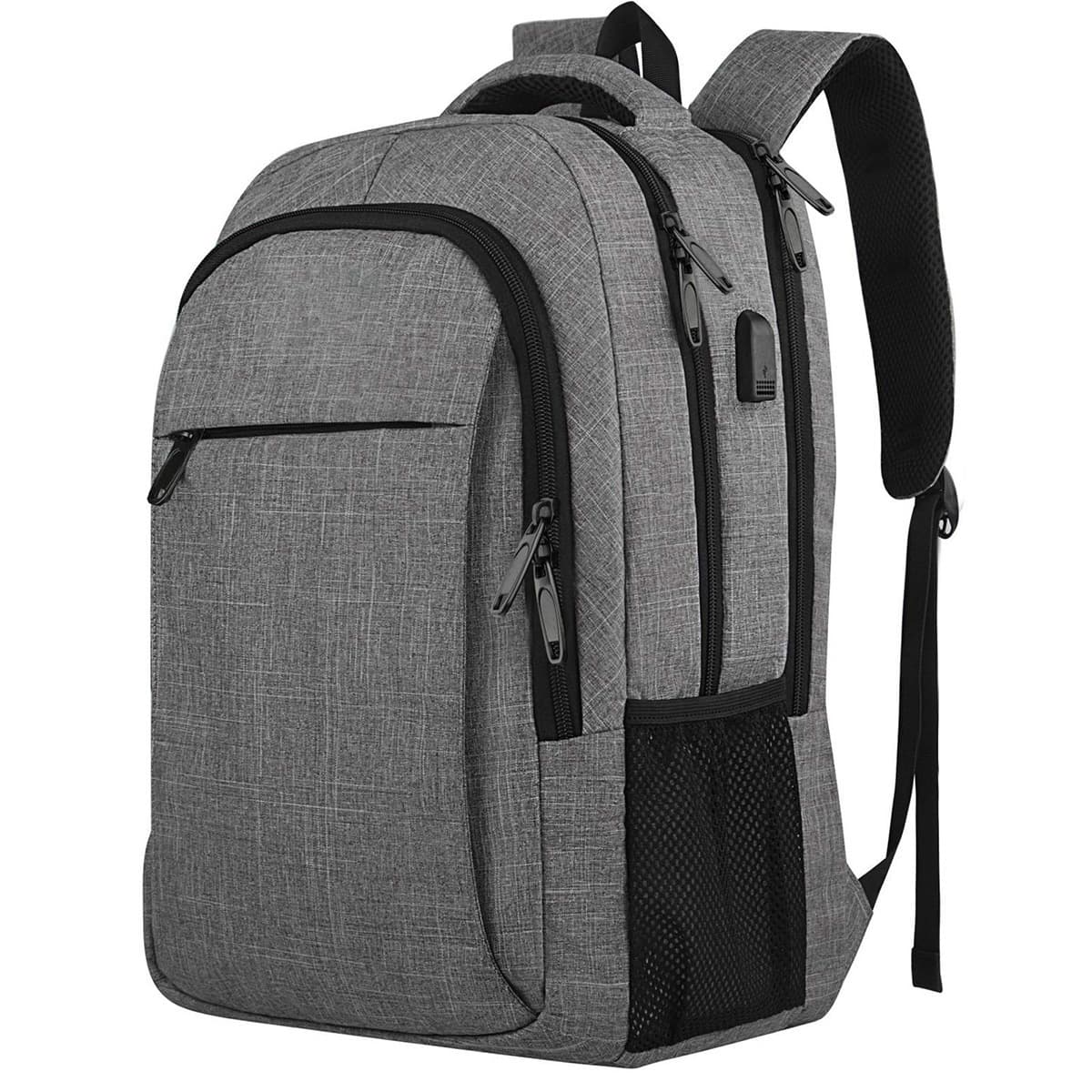 Anti Theft Simple Slim Travel Backpacks With Charging Port