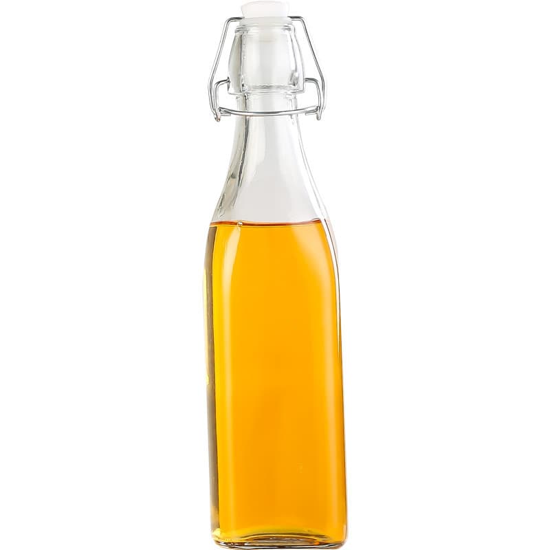 Clear Swing Top Glass Bottle