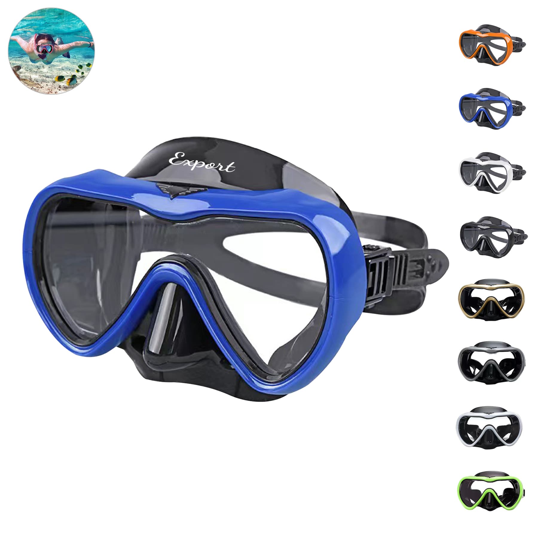 Anti-Fog Swimming Diving Mask