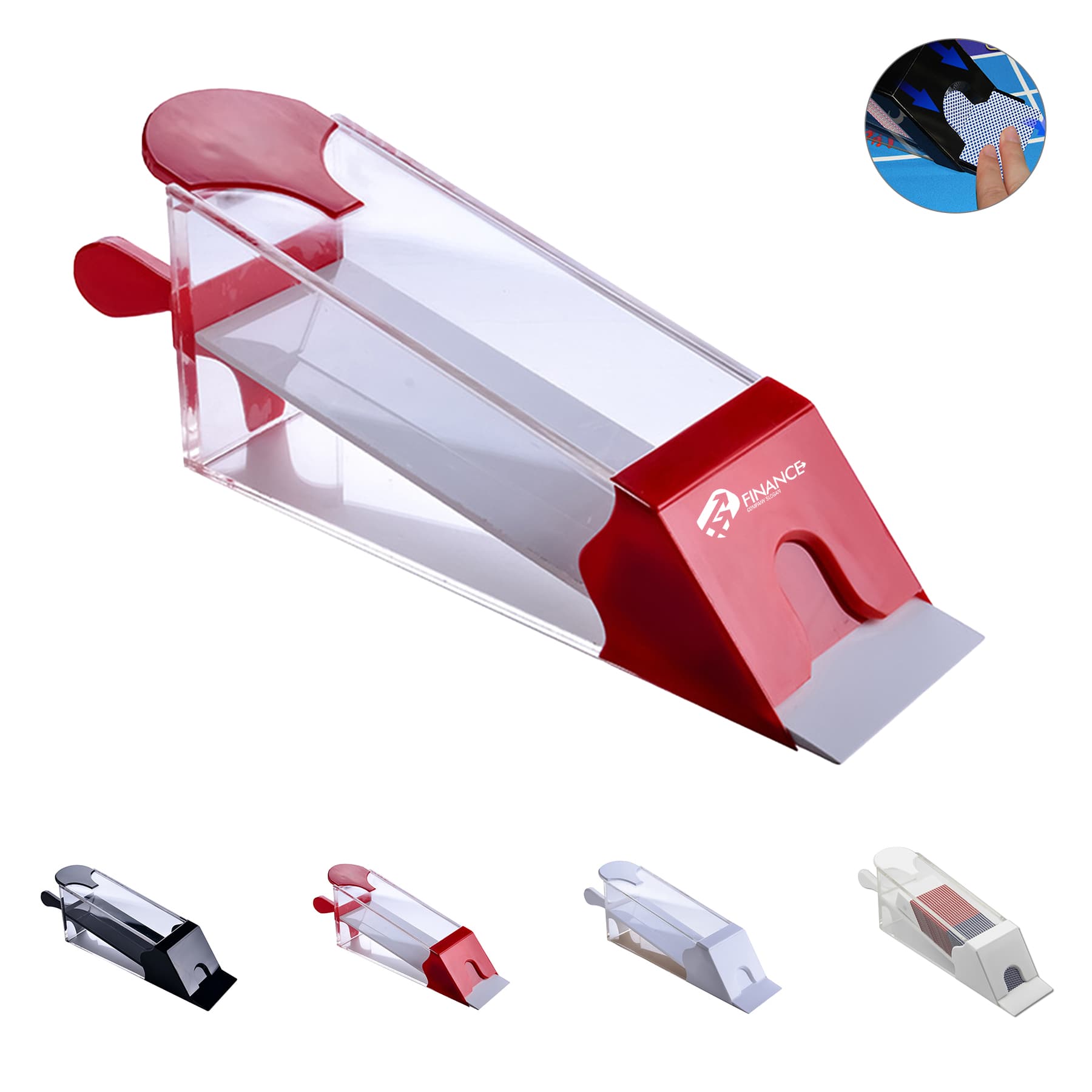1-8 Deck Acrylic Card Shoe Shuffler