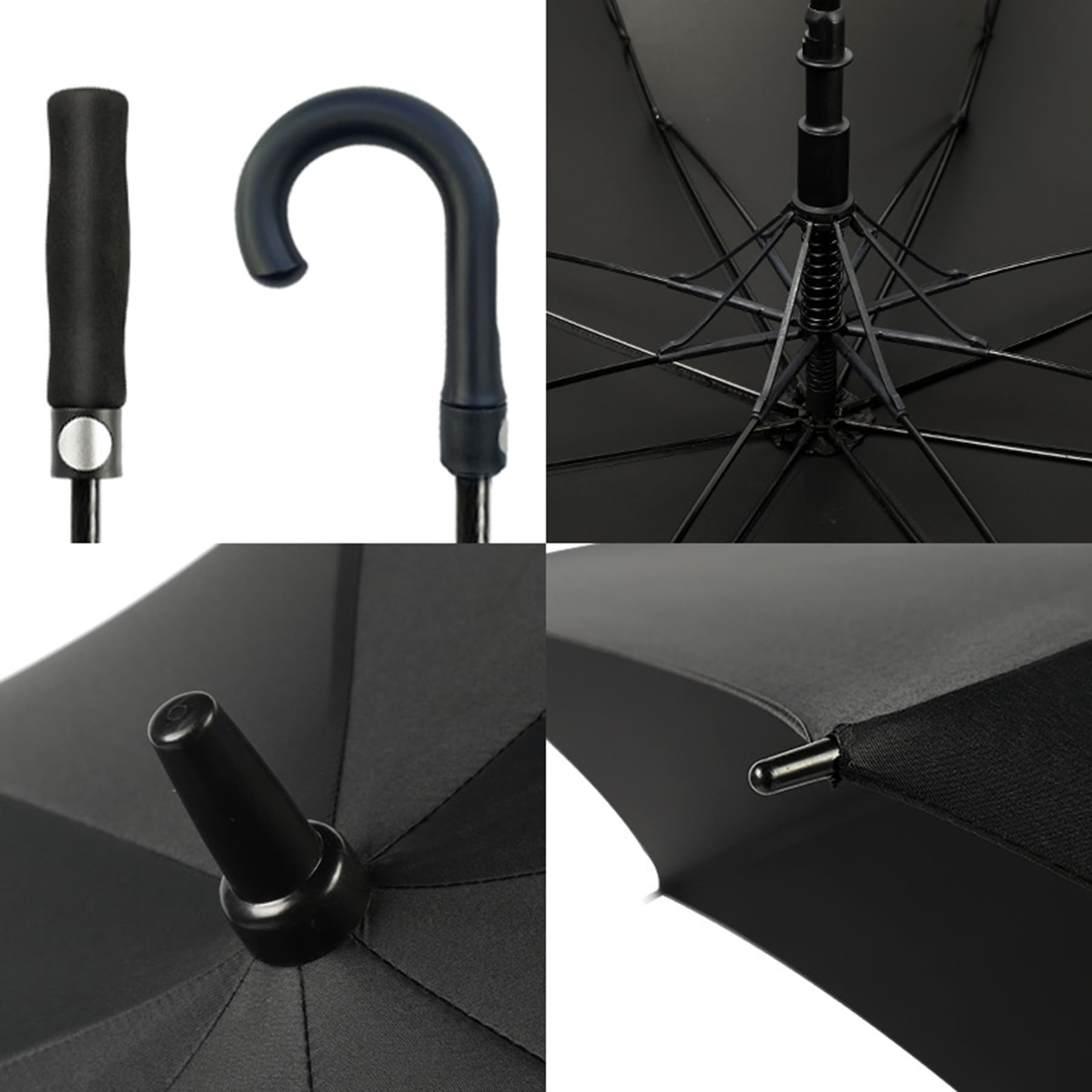 Golf umbrella with straight handle, printed logo, gift advertising
