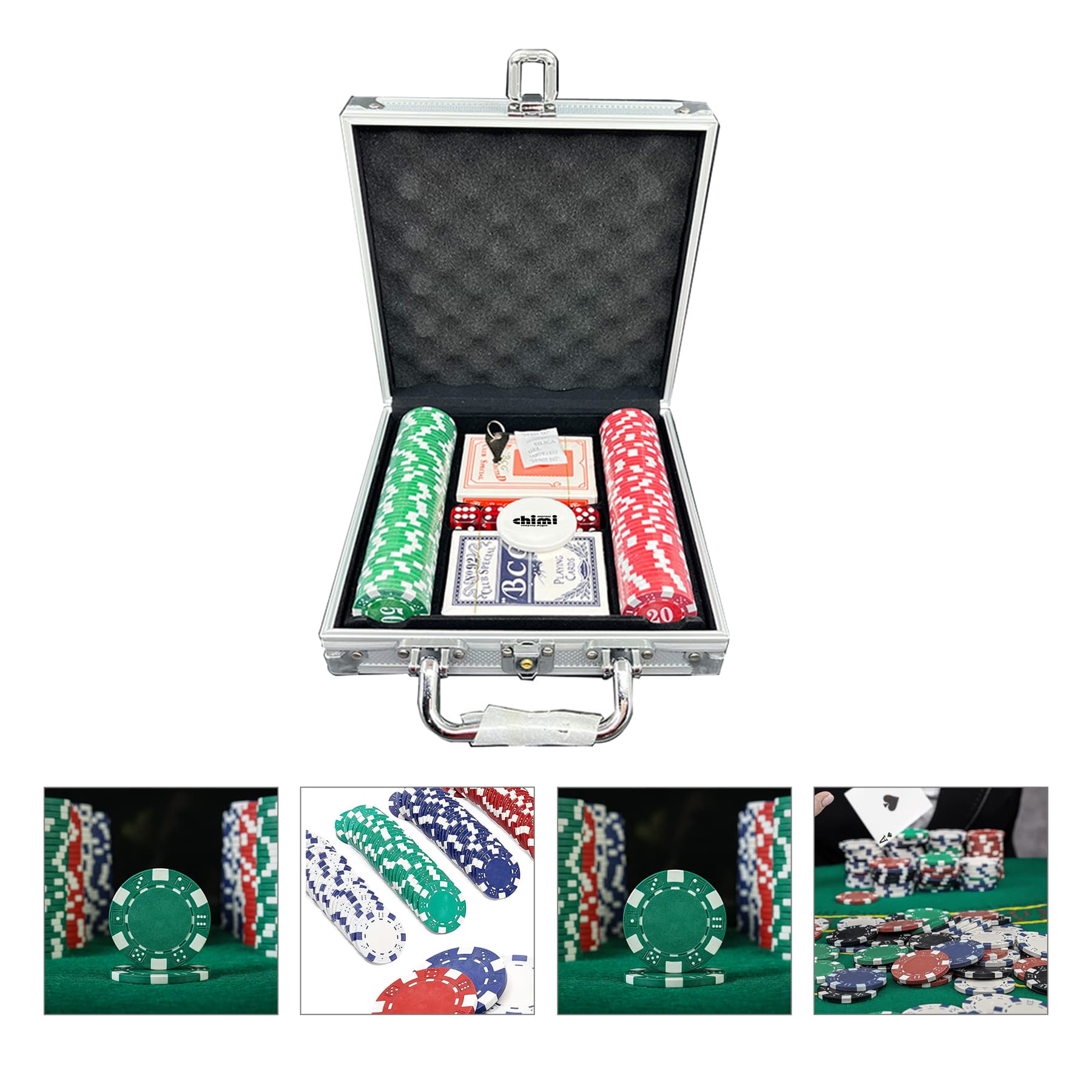 100 pcs Poker Chip Poker Set