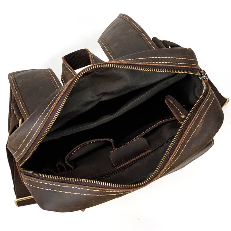 Business Work Genuine Leather Backpack
