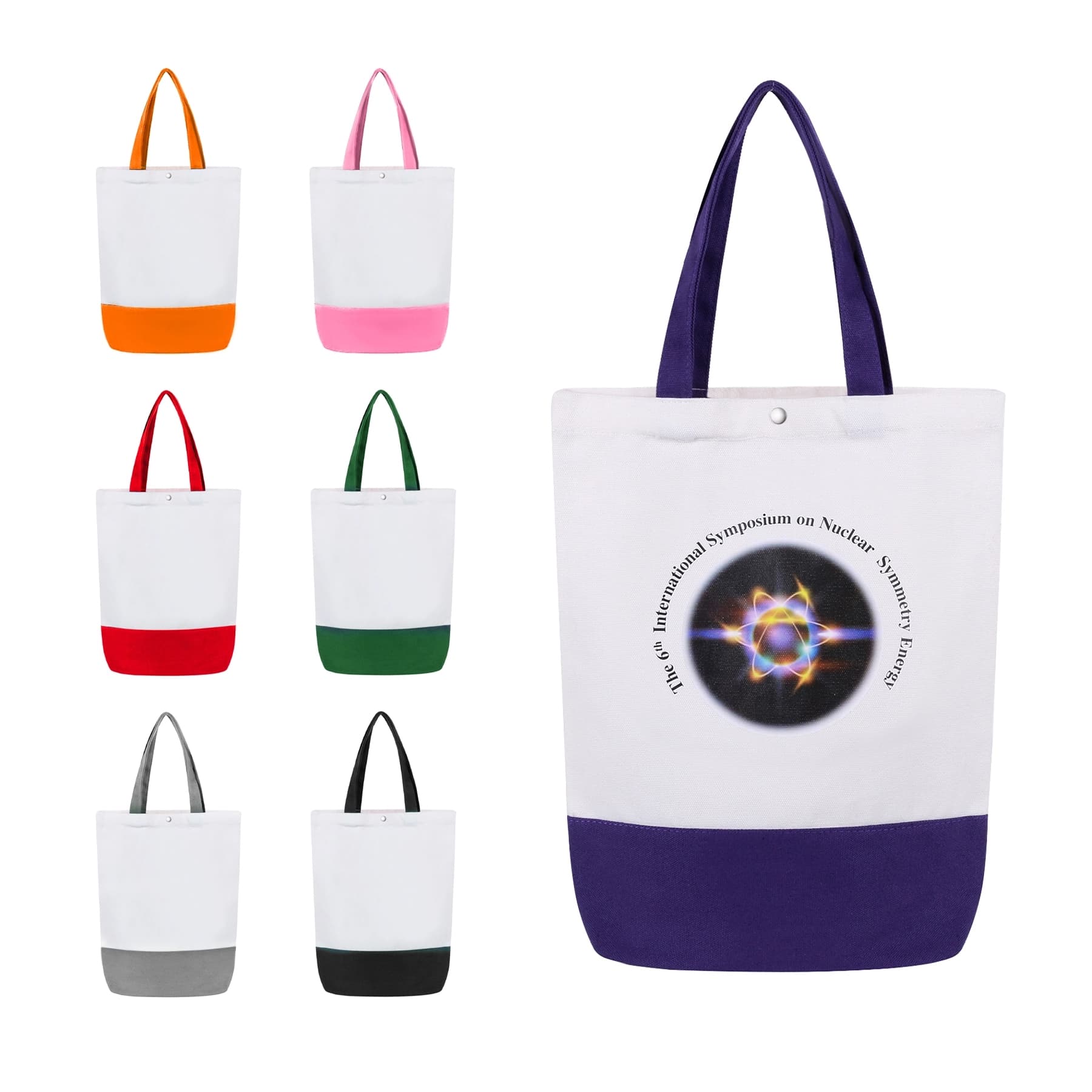 Two Tone Canvas Tote Bag