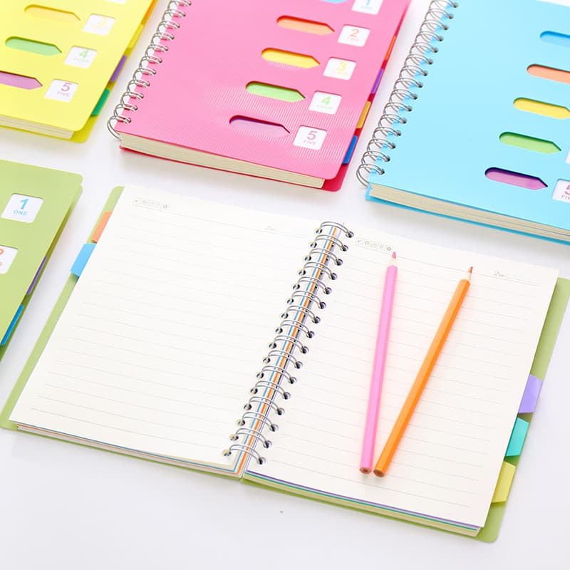 Spiral Notebook with Tabs