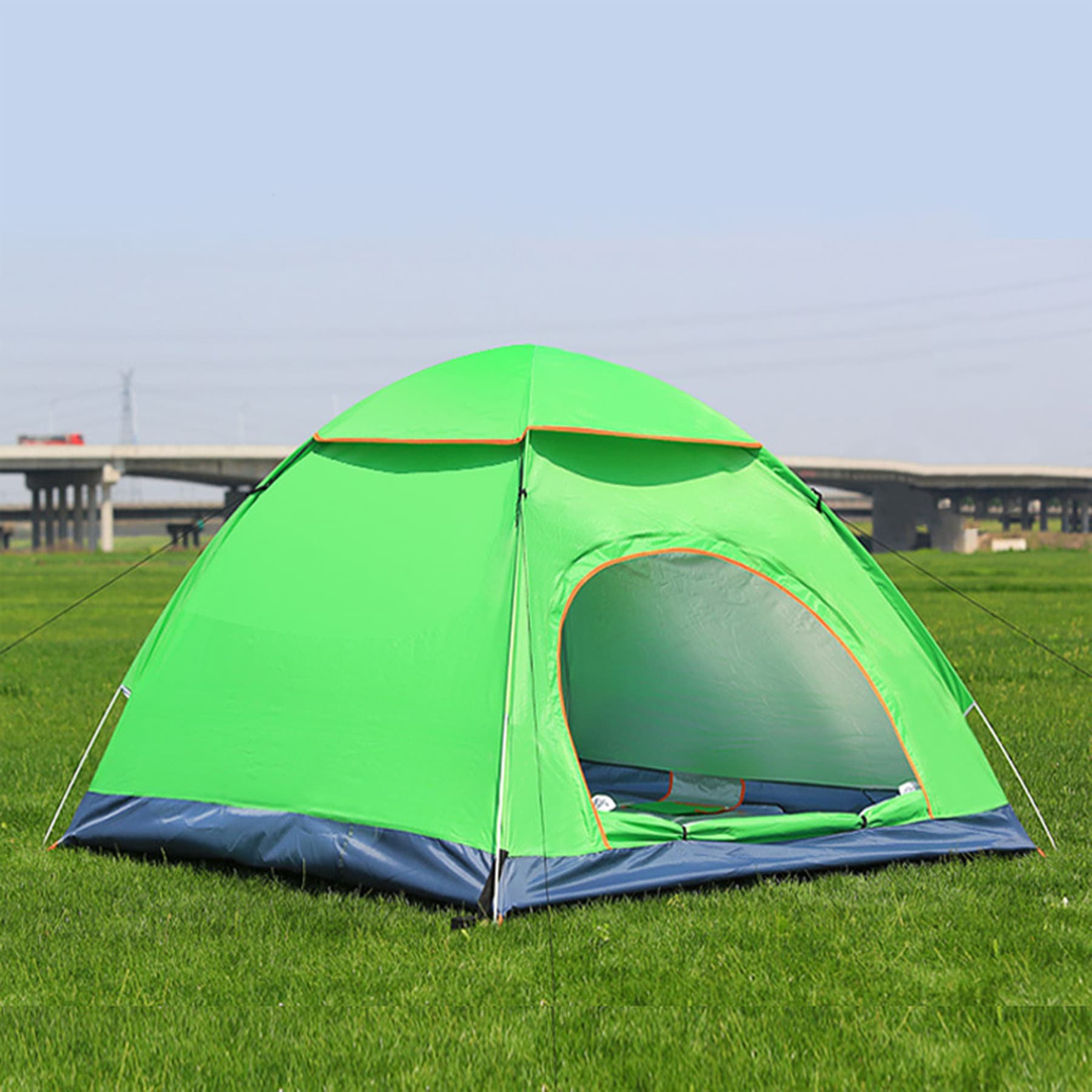 Single Layer 2 Person Auto Open Camping Tent