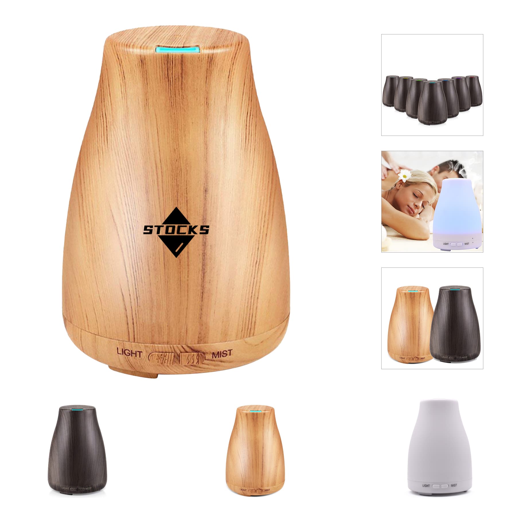 7 Colors Lights Upgraded Diffusers for Essential Oils
