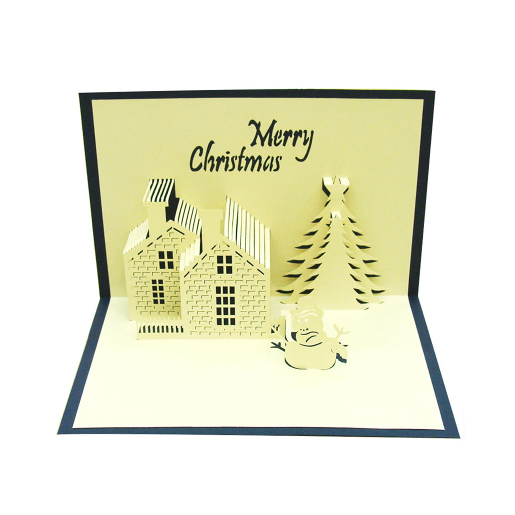 Paper Sculpture Christmas Card
