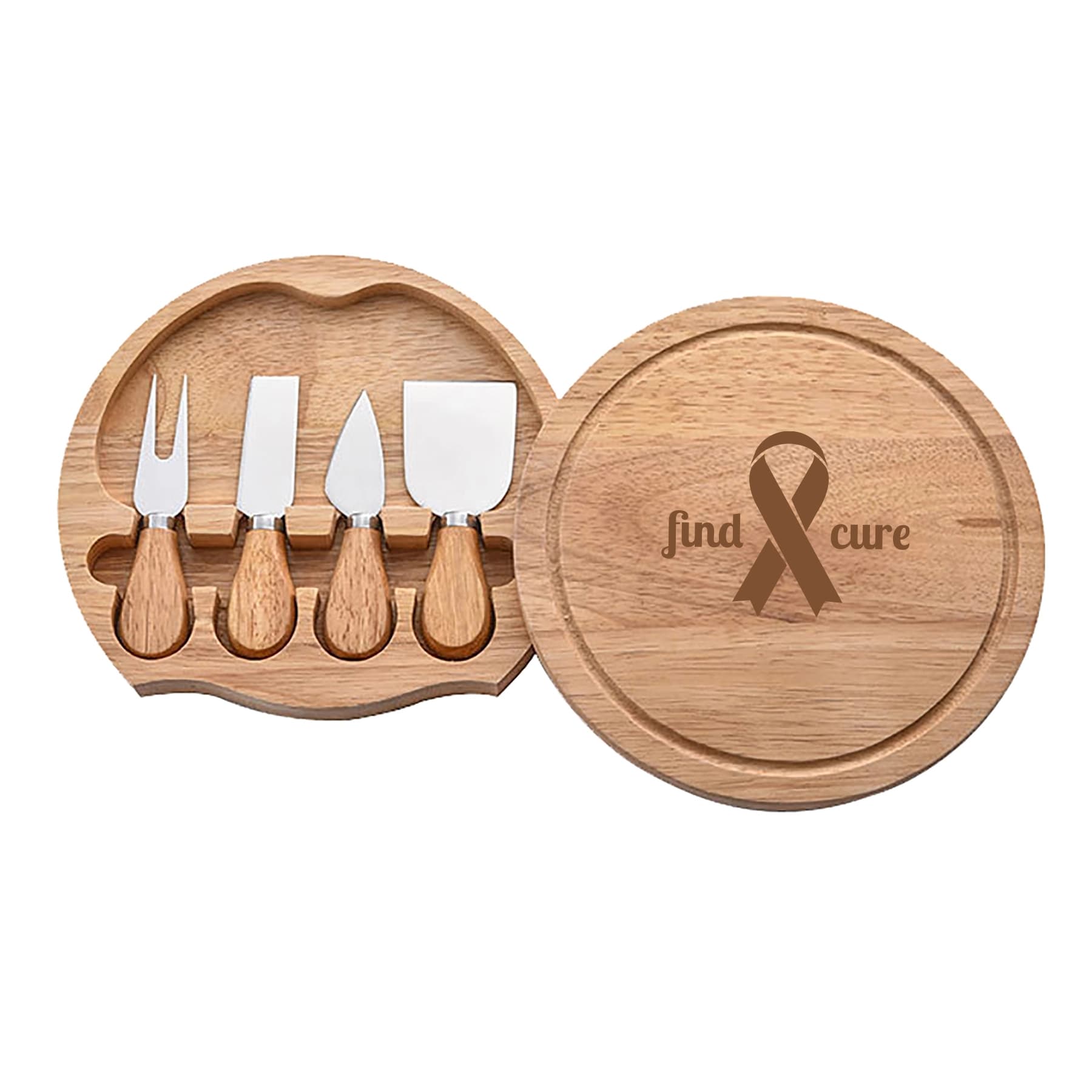 Cheese Knives Set w/ Wooden Cutting Board