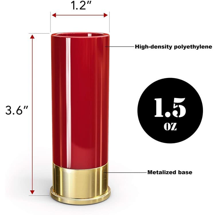 12 Gauge Shot Glasses Set of 4