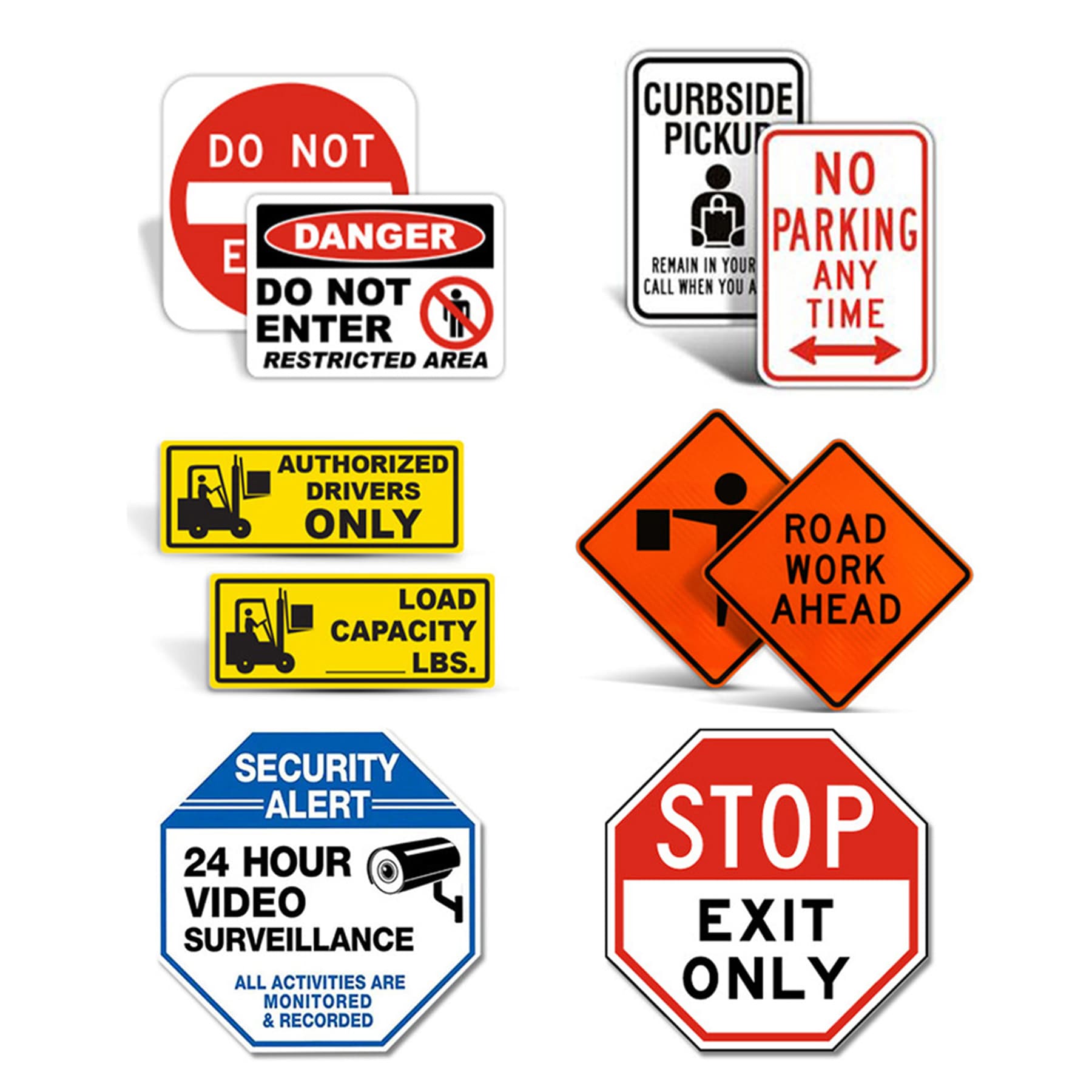 Aluminum Reflective Warning Sign