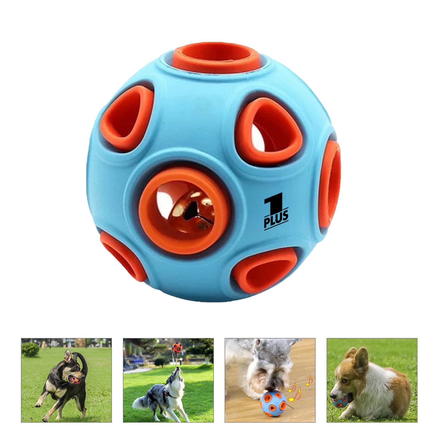 Dog bite resistant toy bell training ball